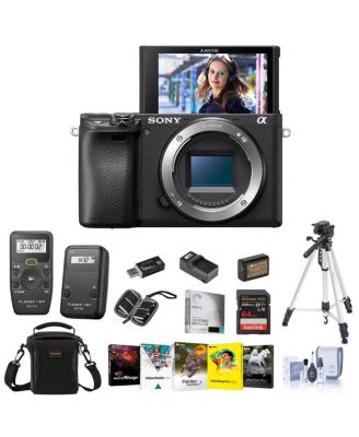 Цифровая беззеркальная камера Sony Alpha a6400 - комплект с сумкой, передатчиком затвора, приемником затвора, дополнительным аккумулятором и зарядным устройством