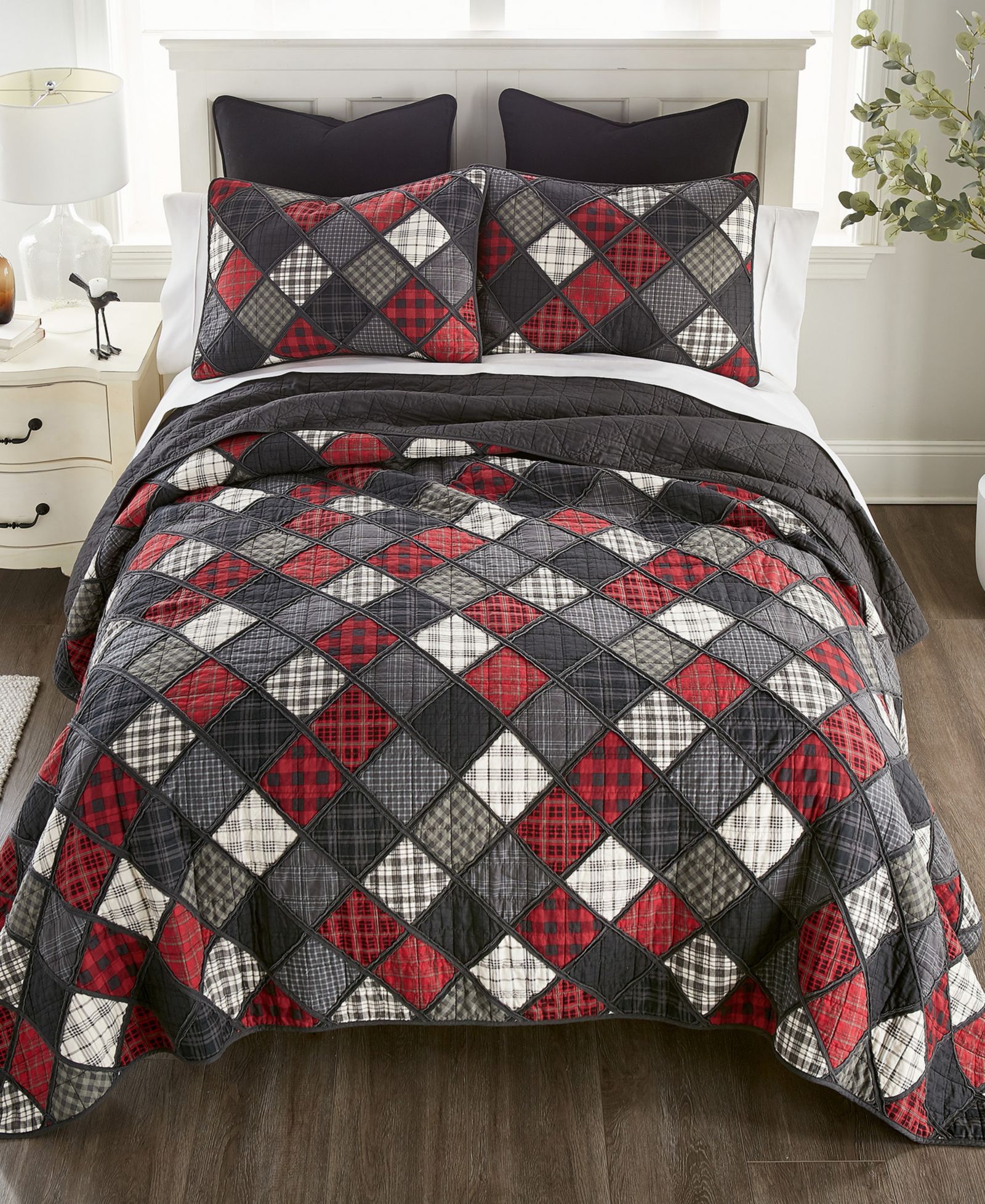 Donna Sharp Lumberjack Rustic 3-Pc. Quilt Set, Queen