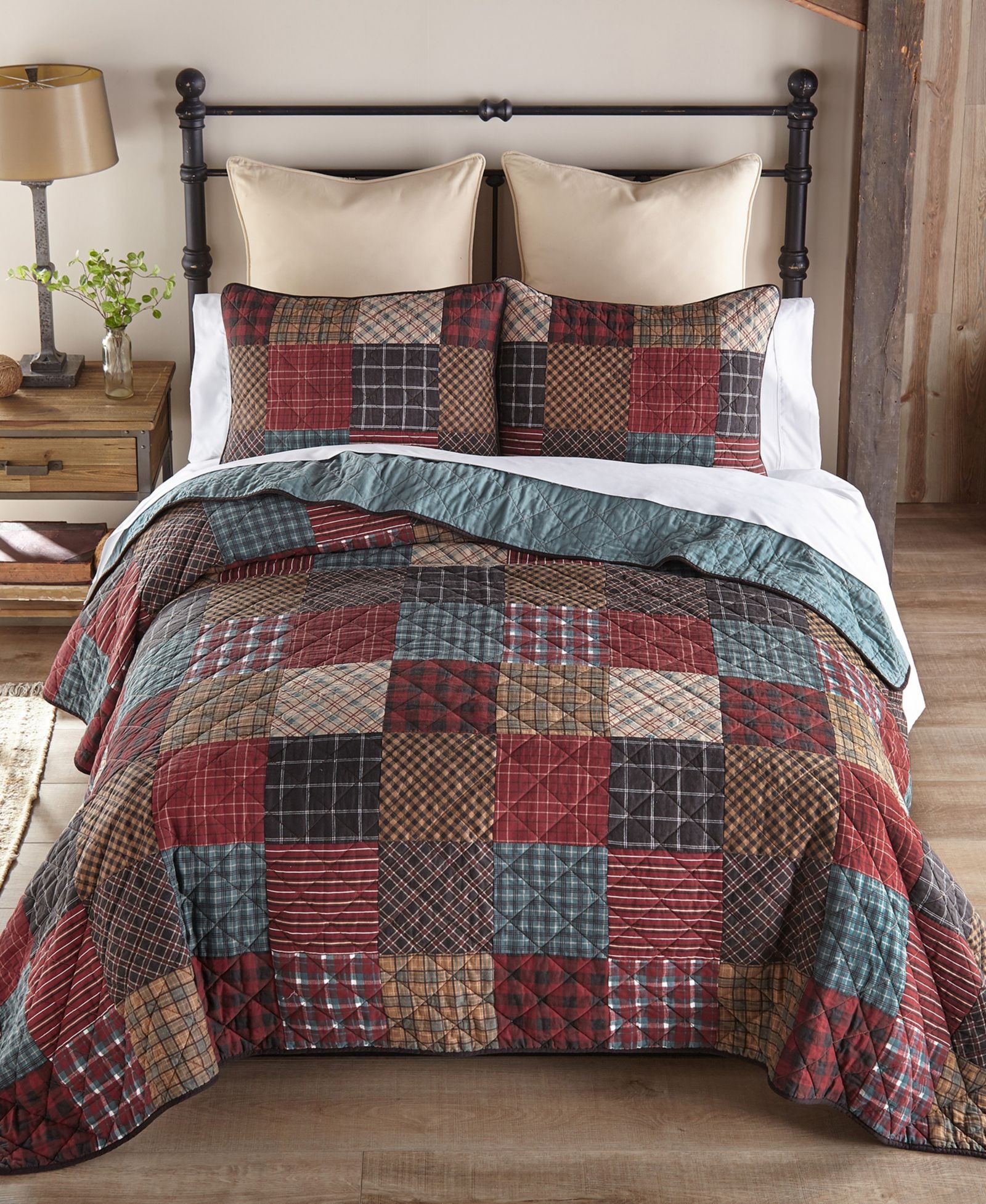 Donna Sharp Appalachia Plaid 3-Pc. Quilt Set, King