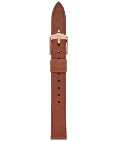Ремешок для часов Fossil Женский коричневый кожаный, 14mm