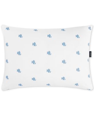 Lauren Ralph Lauren Logo подушка с наполнителем Down Alternative средней плотности, Standard/Queen