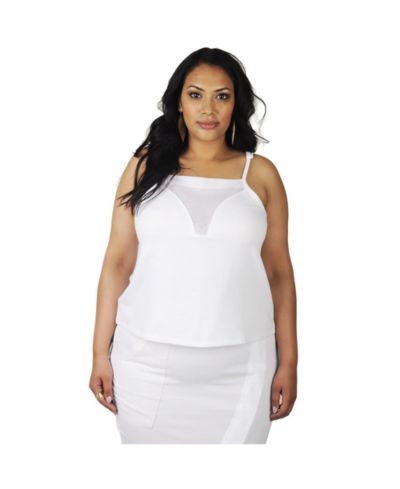 Топ Plus Size Poetic Justice French Terry Spaghetti Strap