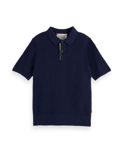 Структурированное трикотажное поло для мальчиков SCOTCH & SODA