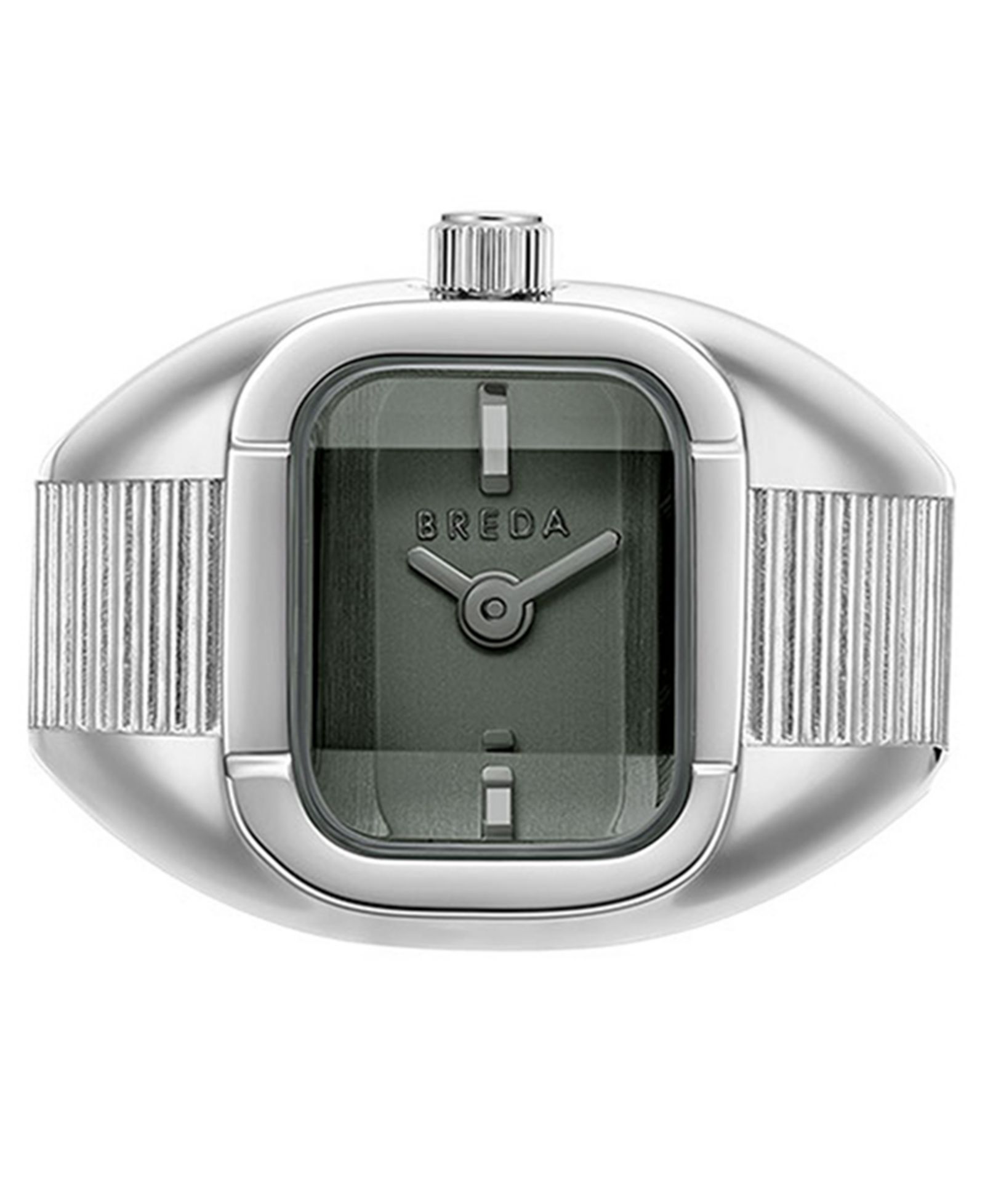 Наручные кольцо-часы BREDA 'Nocturne' Silver Expandable, 16mm