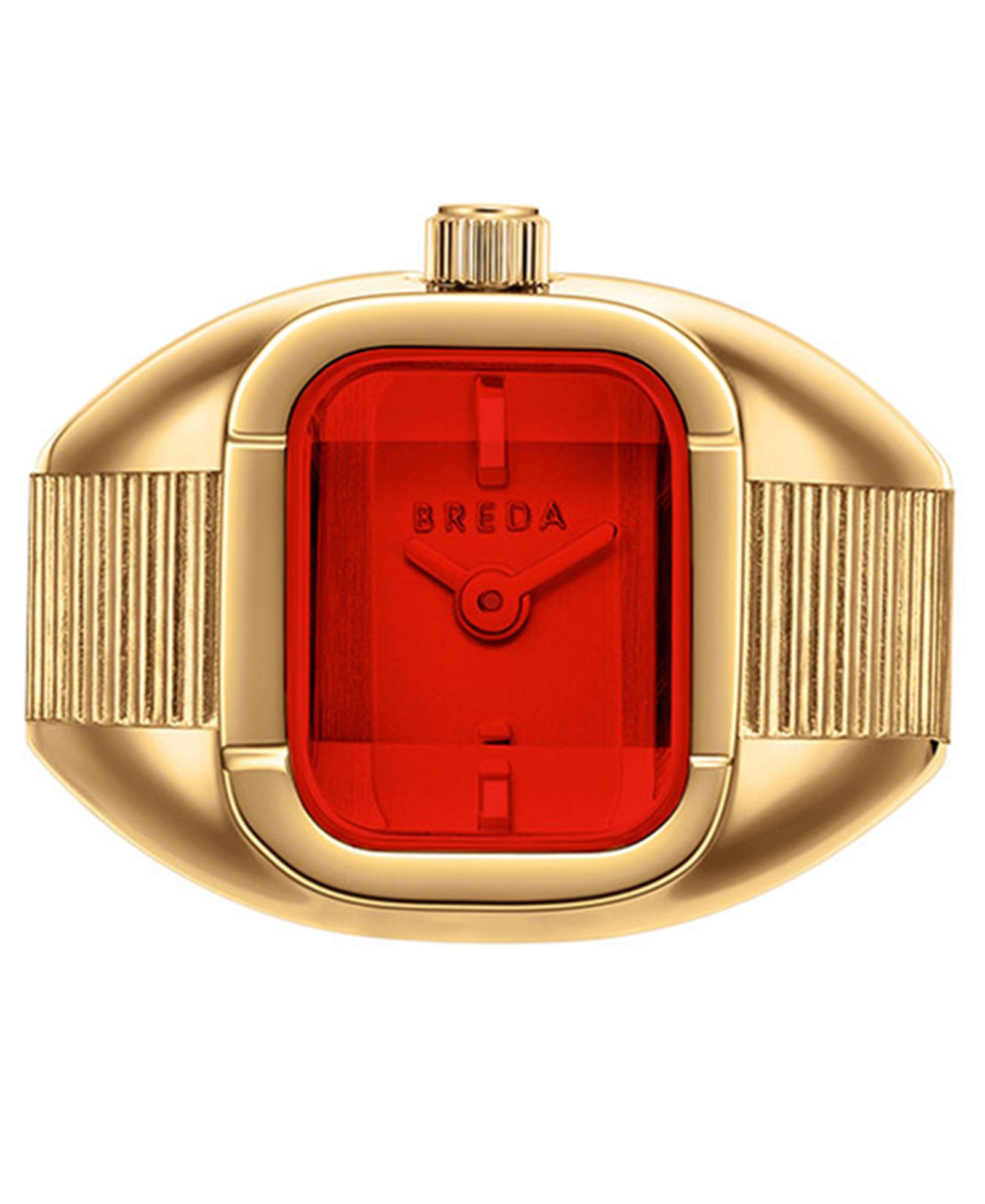 BREDA 'Nocturne' Gold Expandable Ring Watch, 16mm