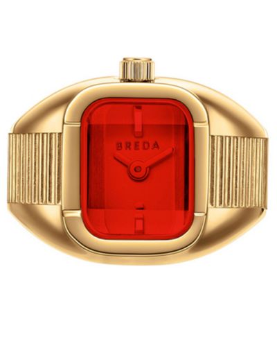 BREDA 'Nocturne' Gold Expandable Ring Watch, 16mm