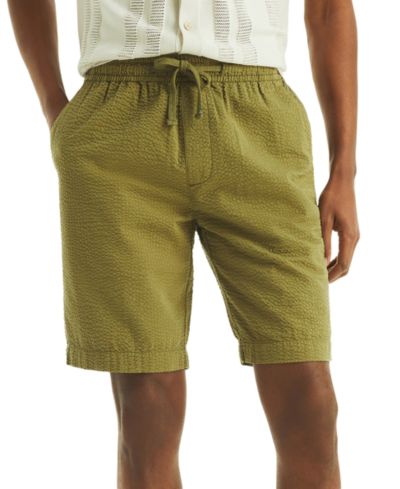 Nautica Мужской шорты Seersucker с завязками 9.5"