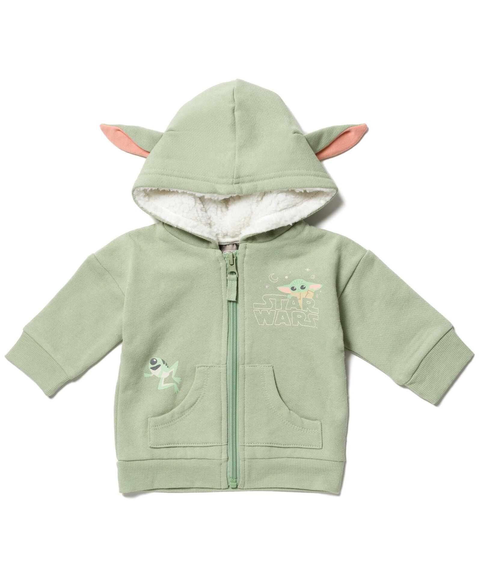 Star Wars Детский худи Yoda Fleece Zip Up Cosplay