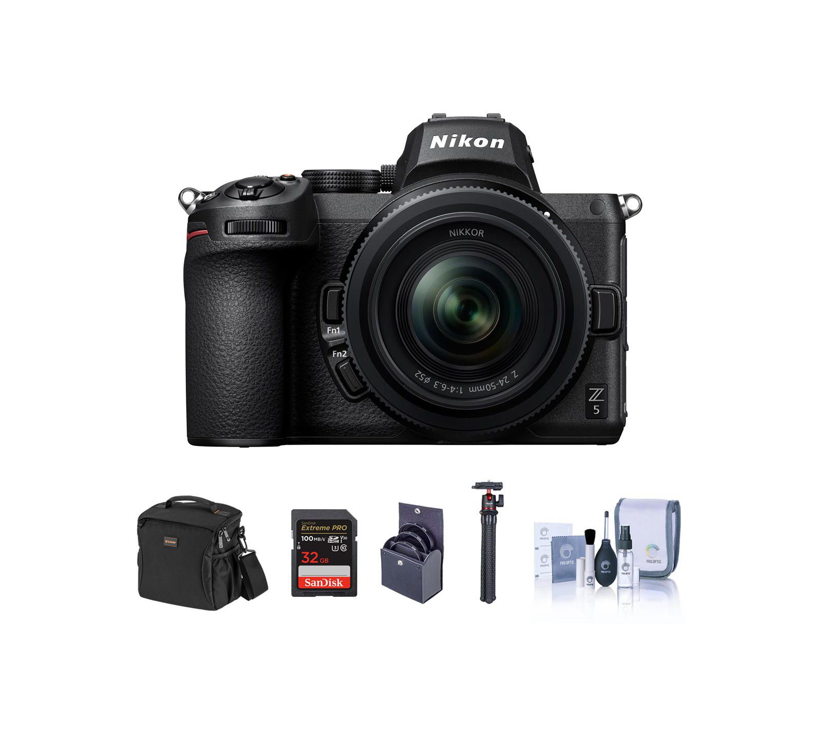 Зеркальная беззеркальная камера Nikon Z5 с объективом 24-50mm, комплект с аксессуарами