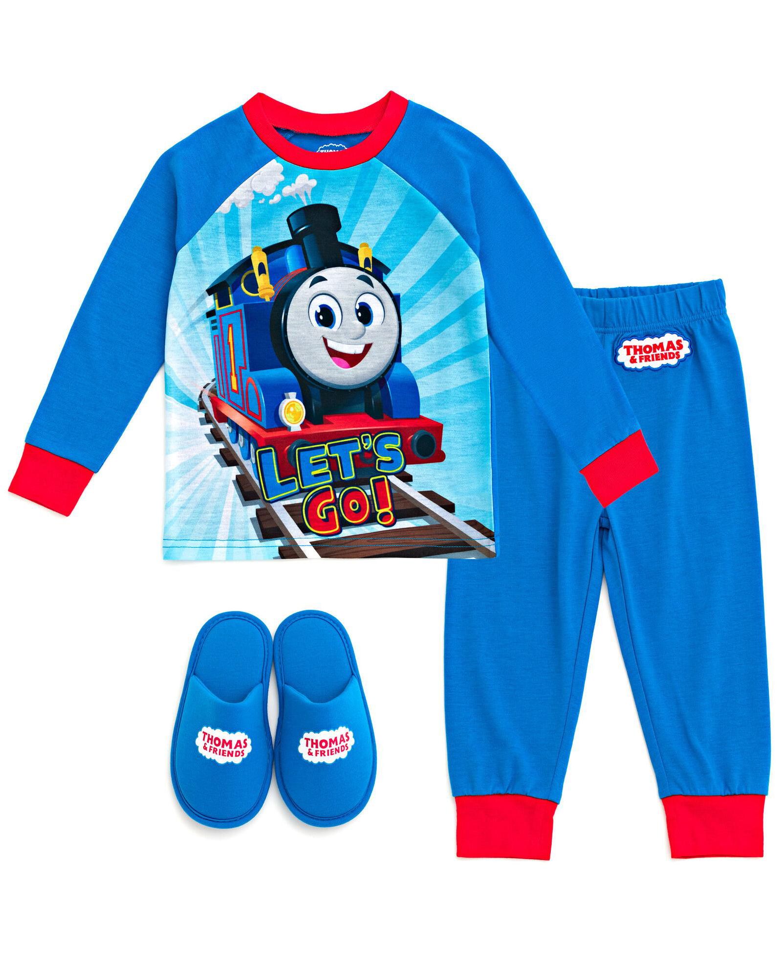Детский набор Thomas & Friends: рубашка, брюки и тапочки, 3 Piece