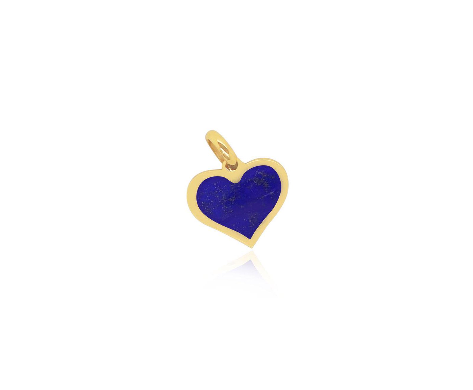 The Lovery Подвеска Lapis Heart, 14 mm