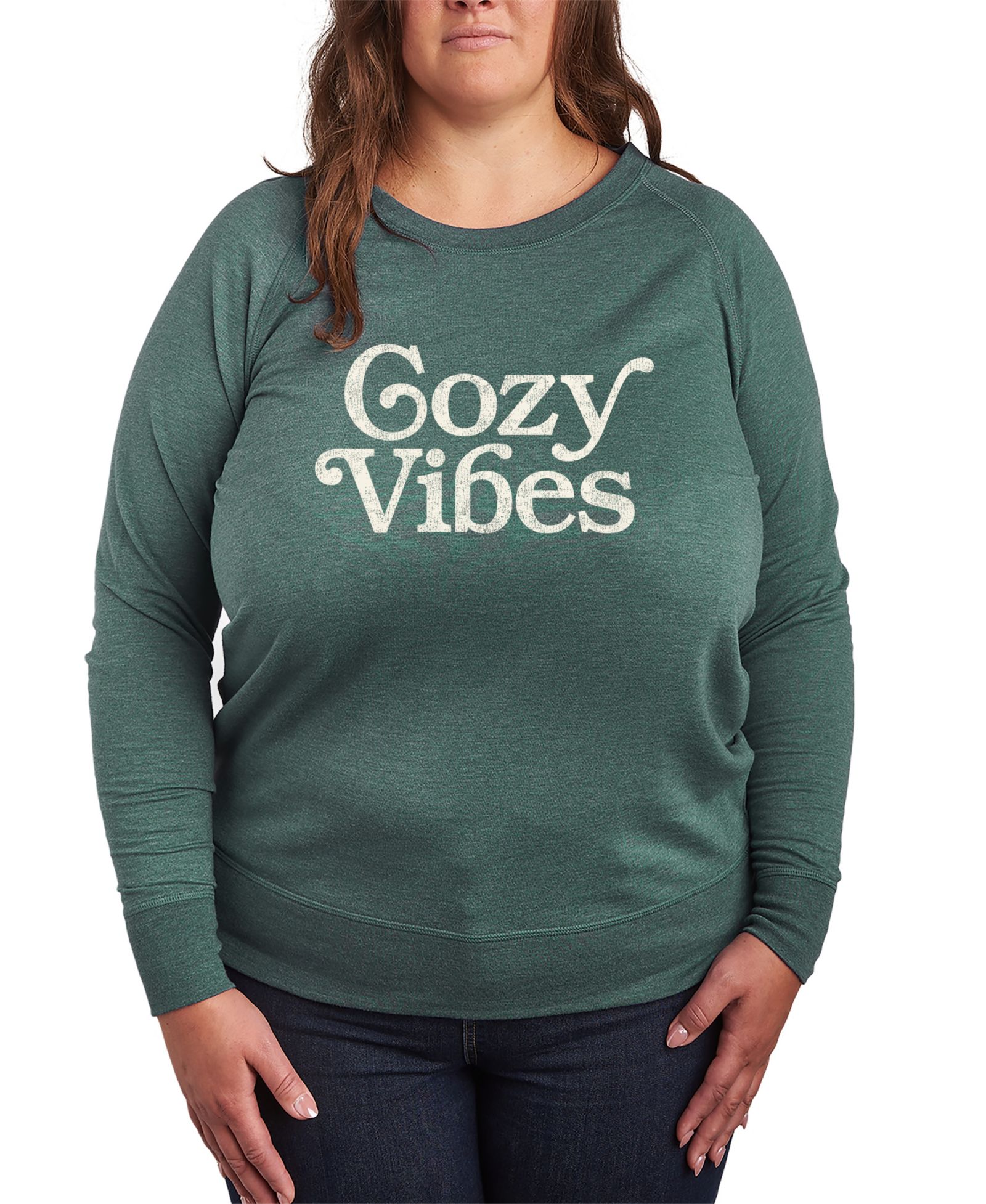 Hybrid Apparel женская футболка с графическим принтом Cozy Vibes, Plus Size