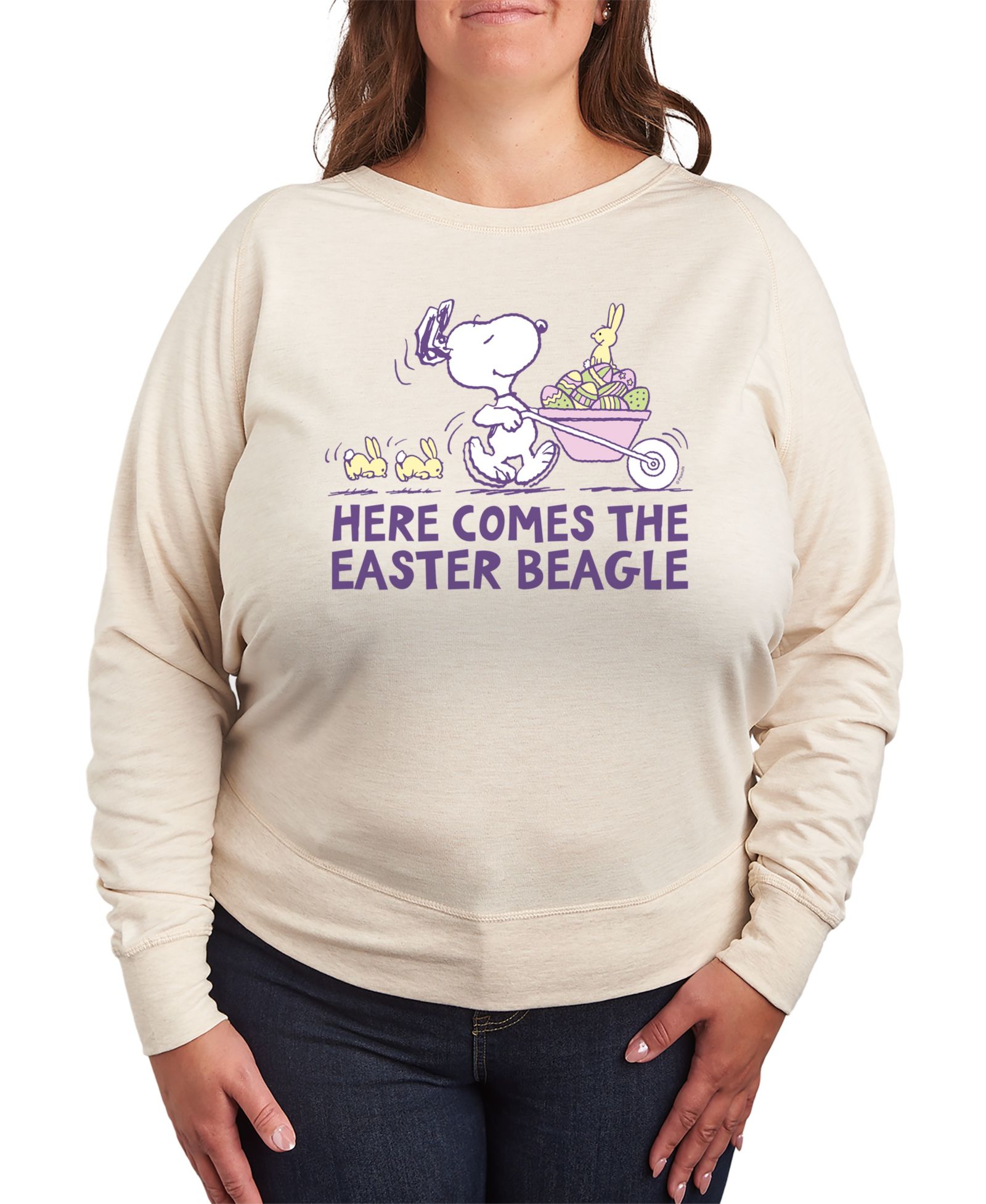 Hybrid Apparel Plus Size футболка с принтом Snoopy Peanuts