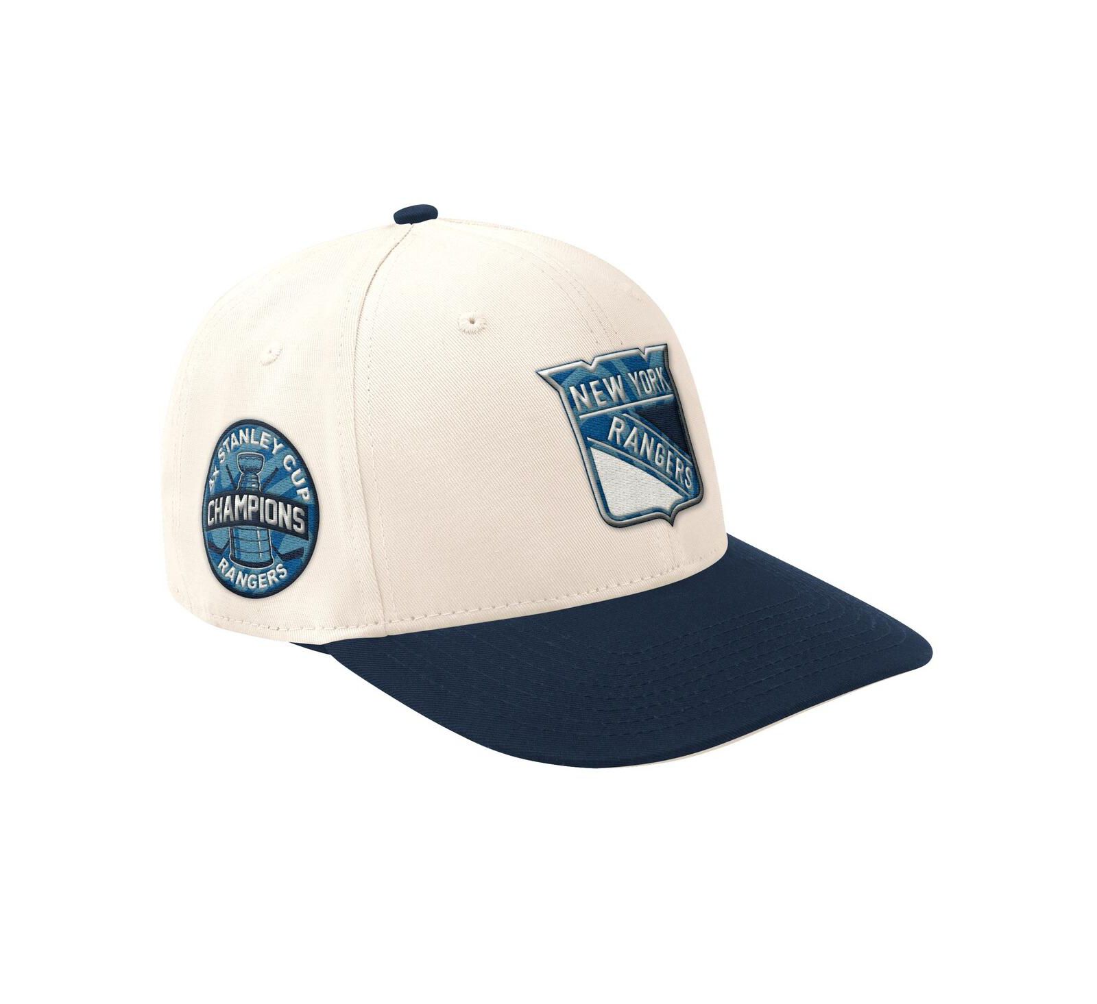 Мужская регулируемая кепка Starter New York Rangers Blue Wave Classic, кремово-синяя