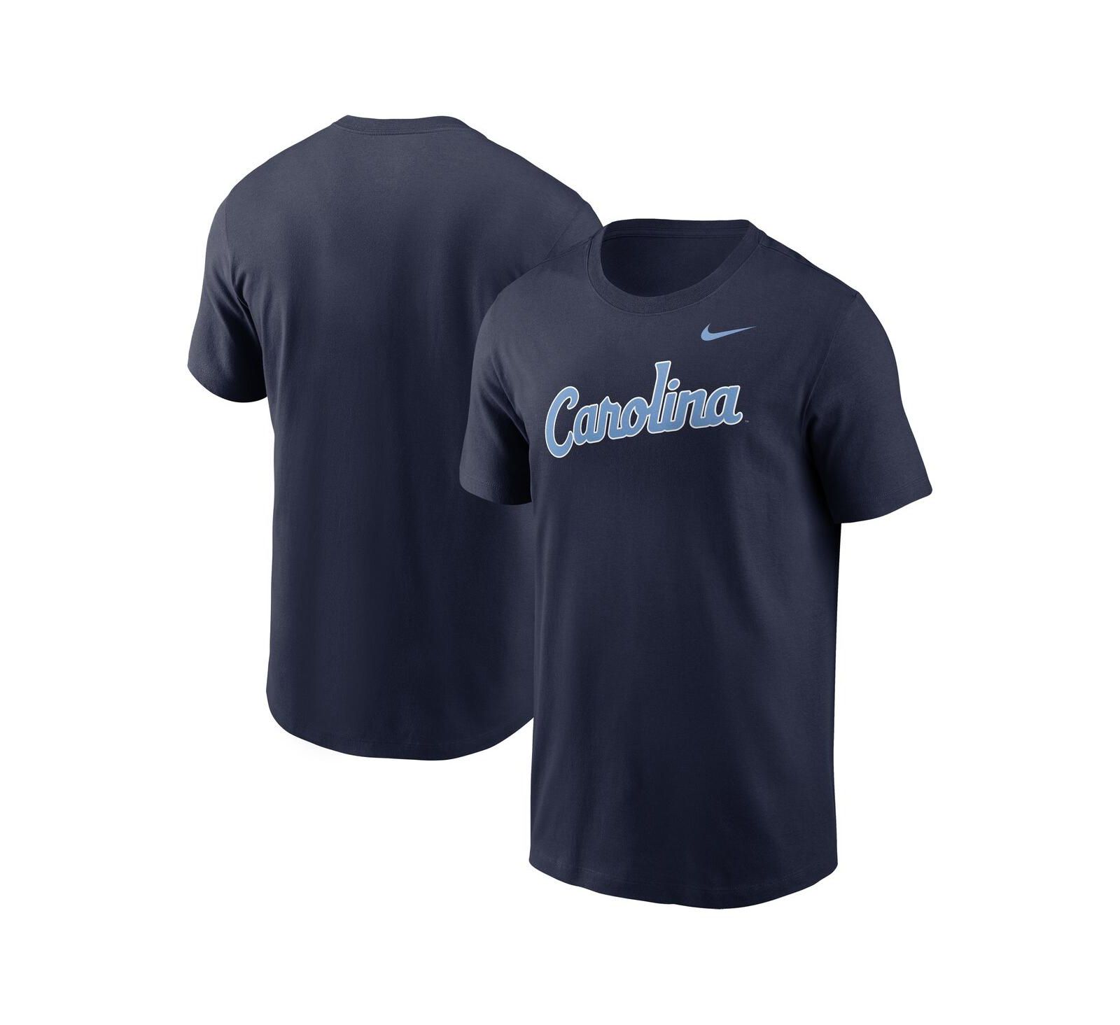 Мужская футболка Nike Navy North Carolina Tar Heels Baseball Wordmark