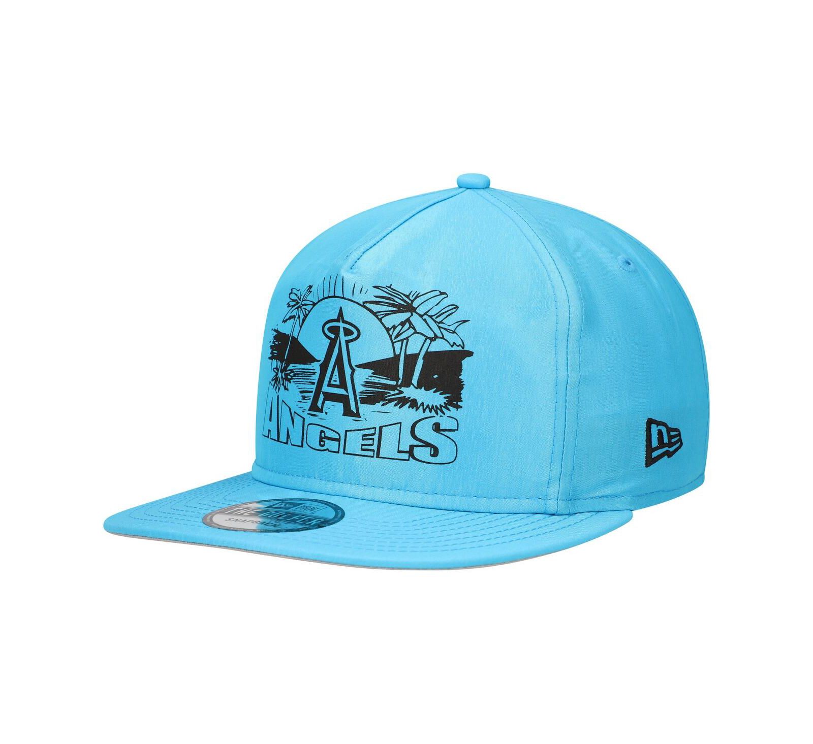 New Era Мужская кепка Snapback Los Angeles Angels Neon Golfer, синяя