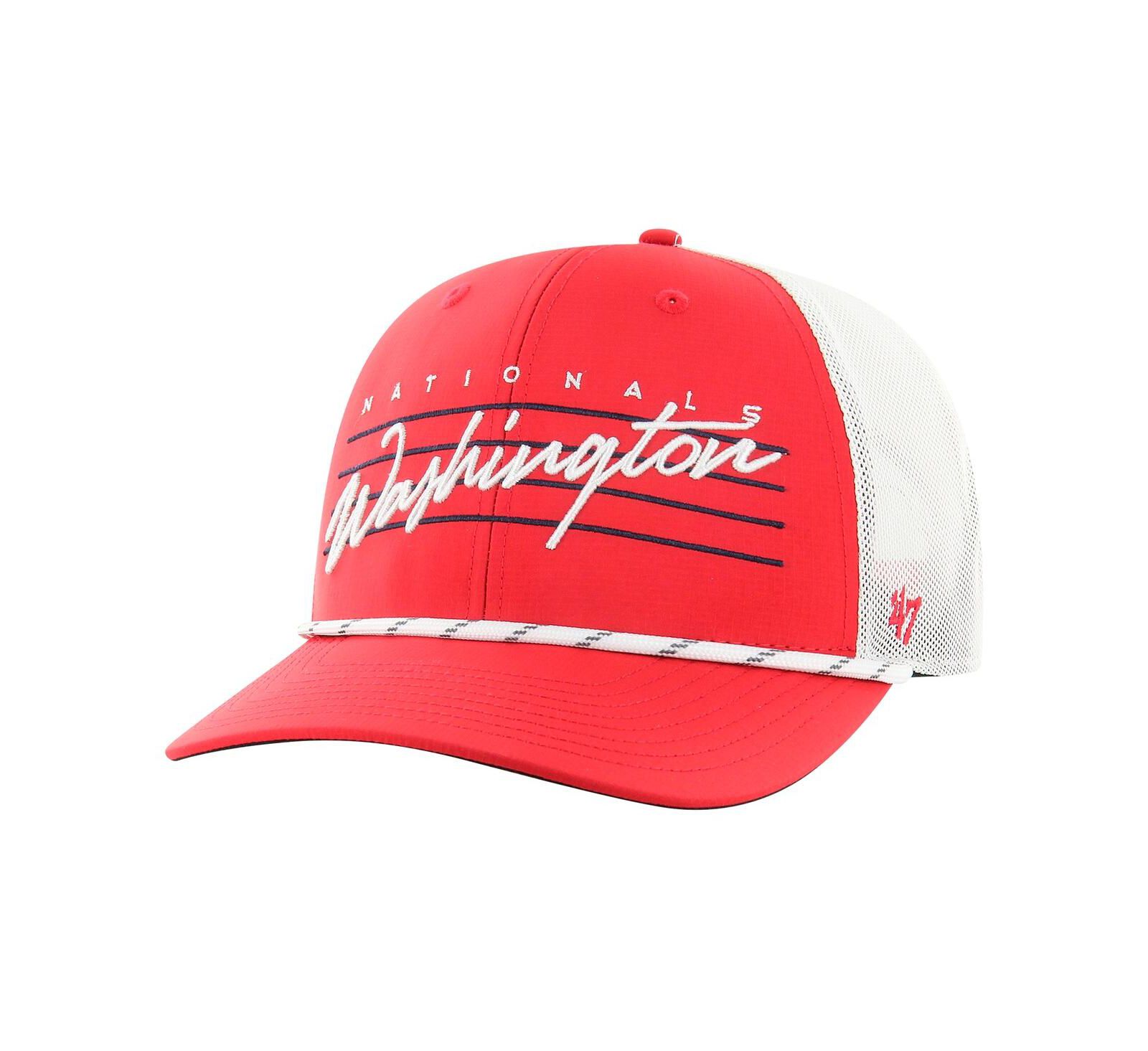 '47 Brand Мужская красная кепка Washington Nationals Downburst Trucker регулируемая