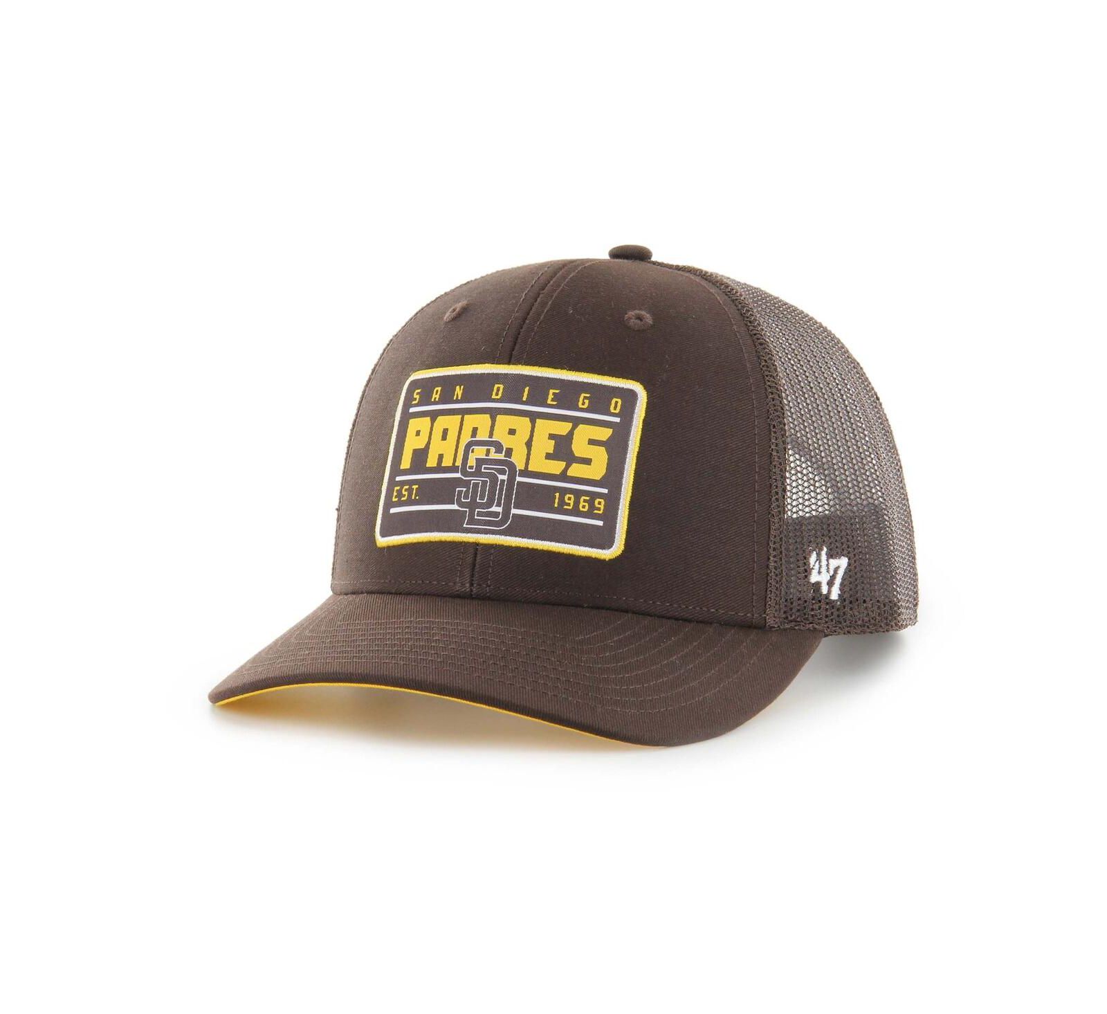 '47 Brand Мужской Brown San Diego Padres Hardline Trucker Adjustable Hat