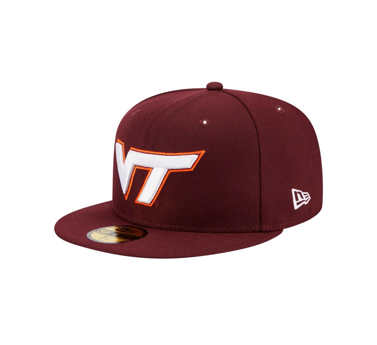 Мужская кепка New Era Maroon Virginia Tech Hokies 59FIFTY Fitted