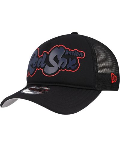 Мужская регулируемая кепка New Era Boston Red Sox Retro Bold A-Frame Trucker 9FORTY, черная