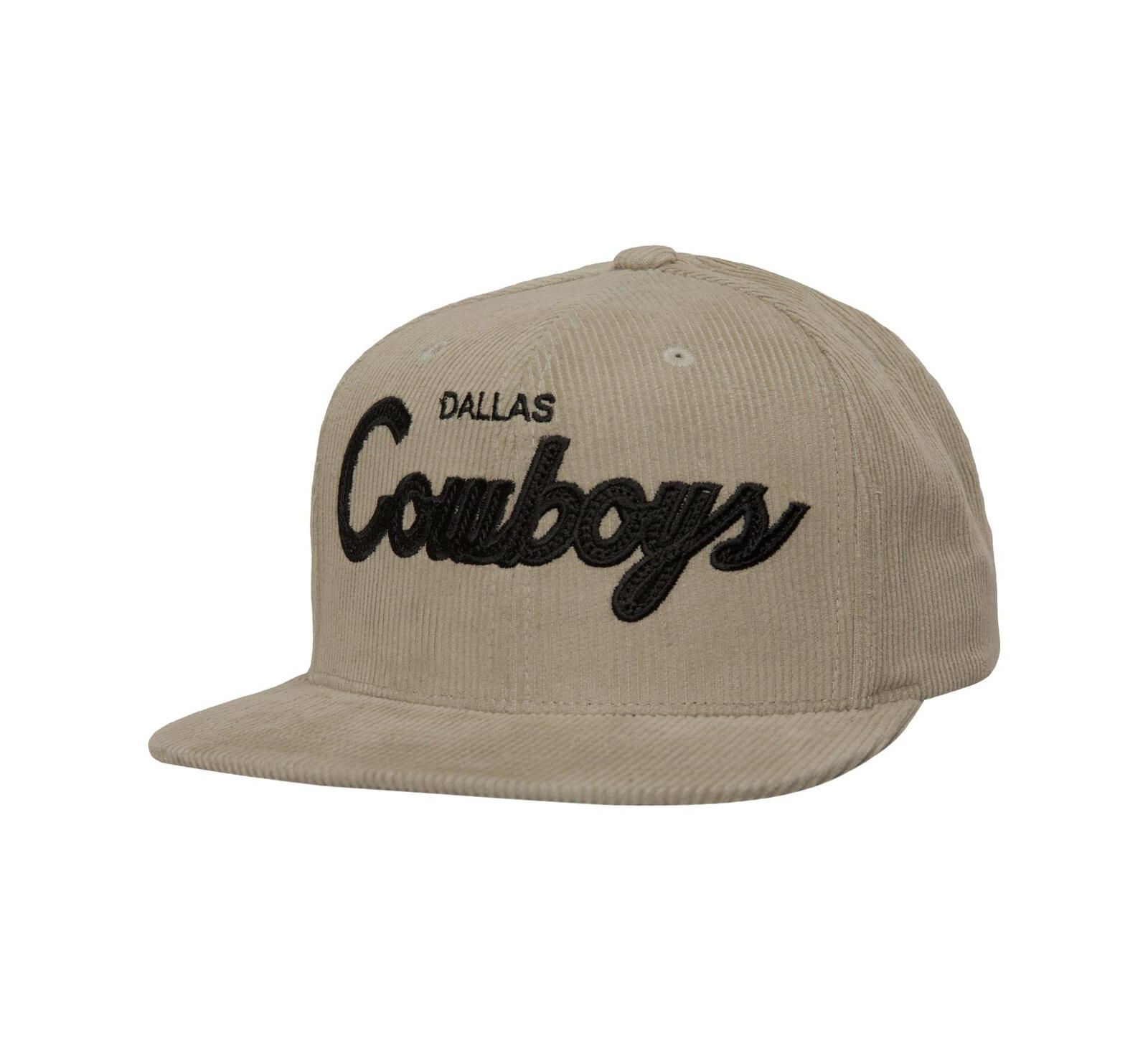 Mitchell & Ness Men's Tan Dallas Cowboys Cord Snapback Hat