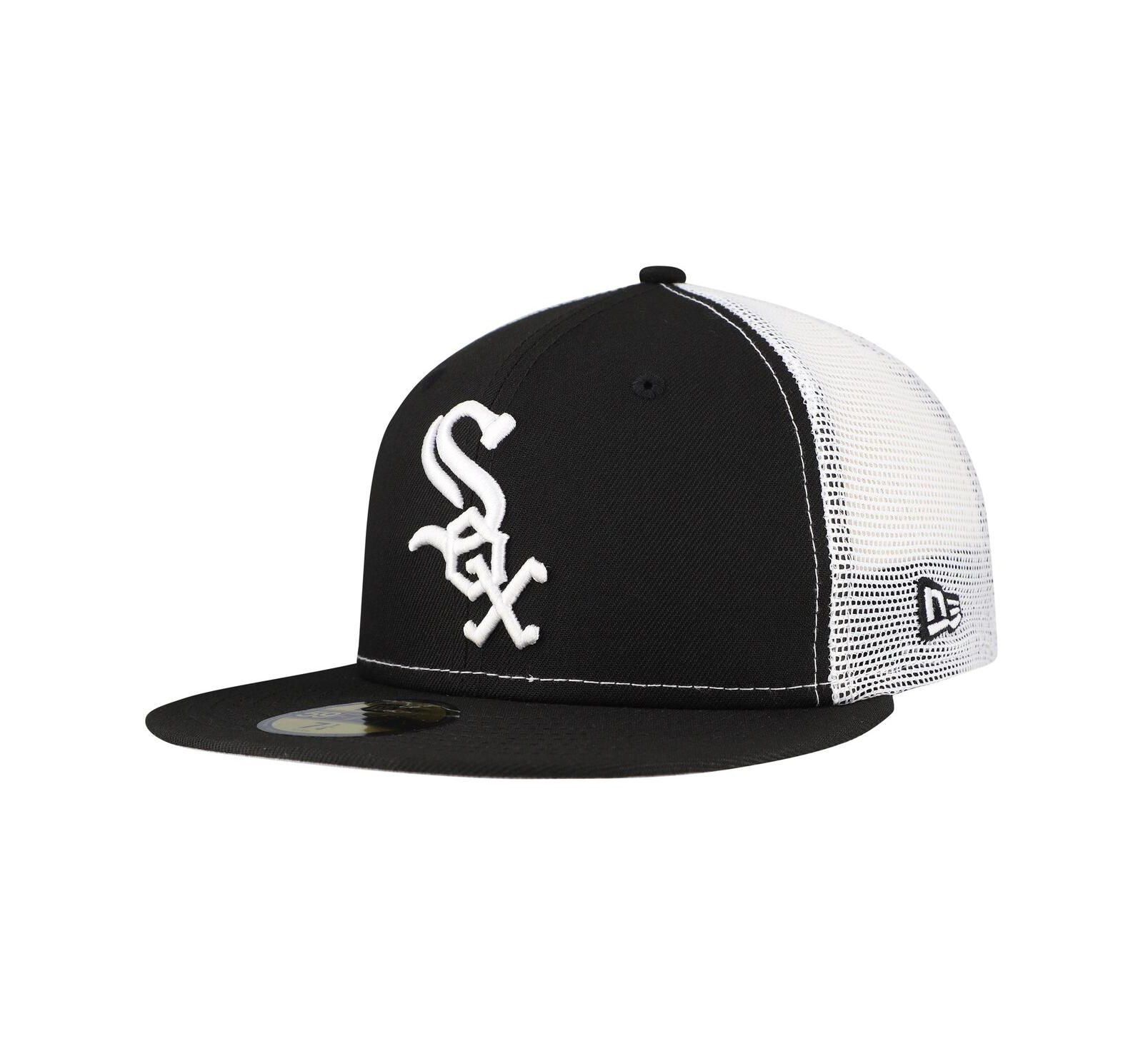 New Era мужская черная кепка 59FIFTY Trucker Chicago White Sox Team Color