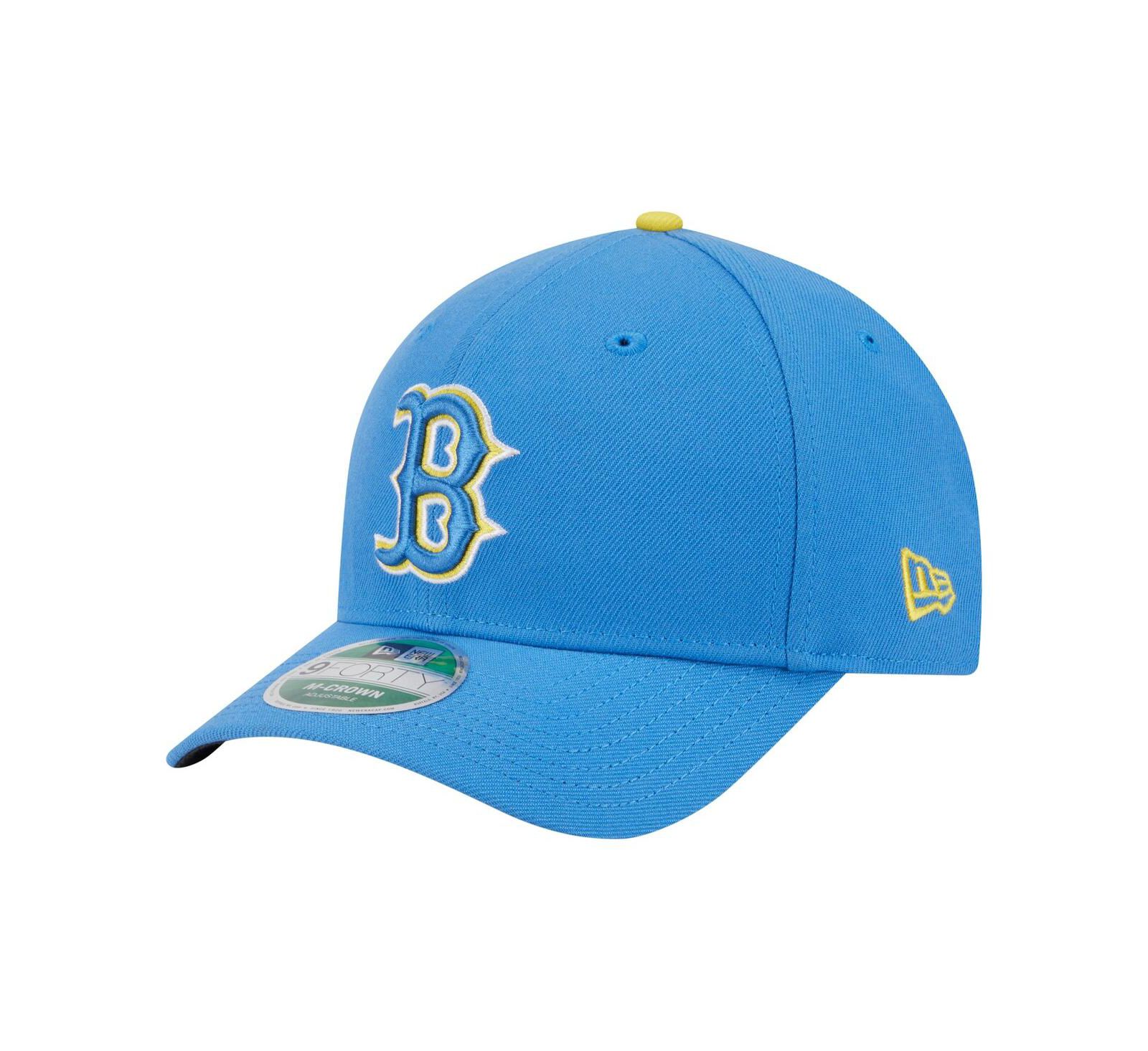 New Era Men's Light Blue Boston Red Sox Player Replica 9FORTY Adjustable Hat
