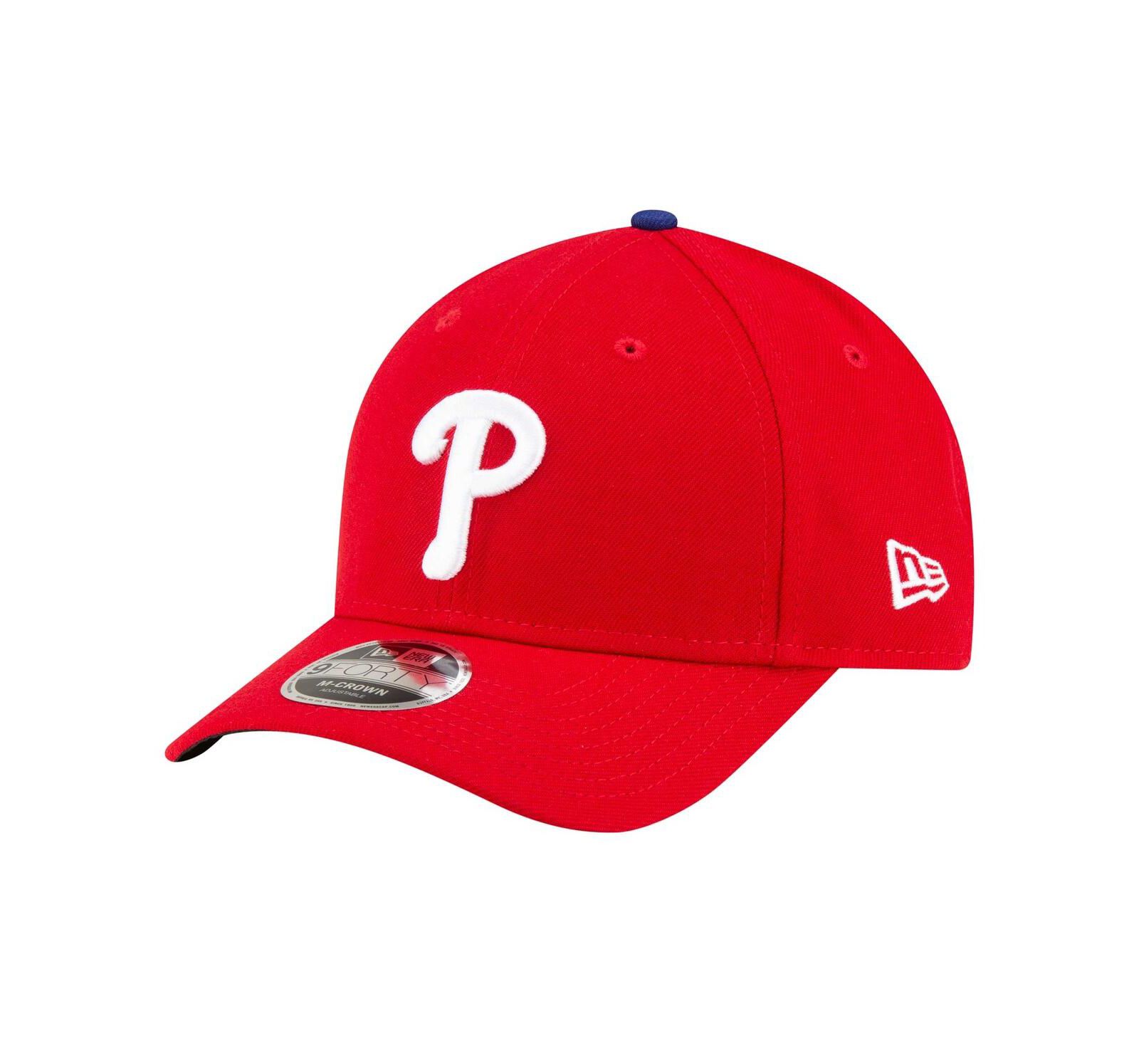 Мужская бейсболка New Era Philadelphia Phillies Player Replica 9FORTY регулируемая красная
