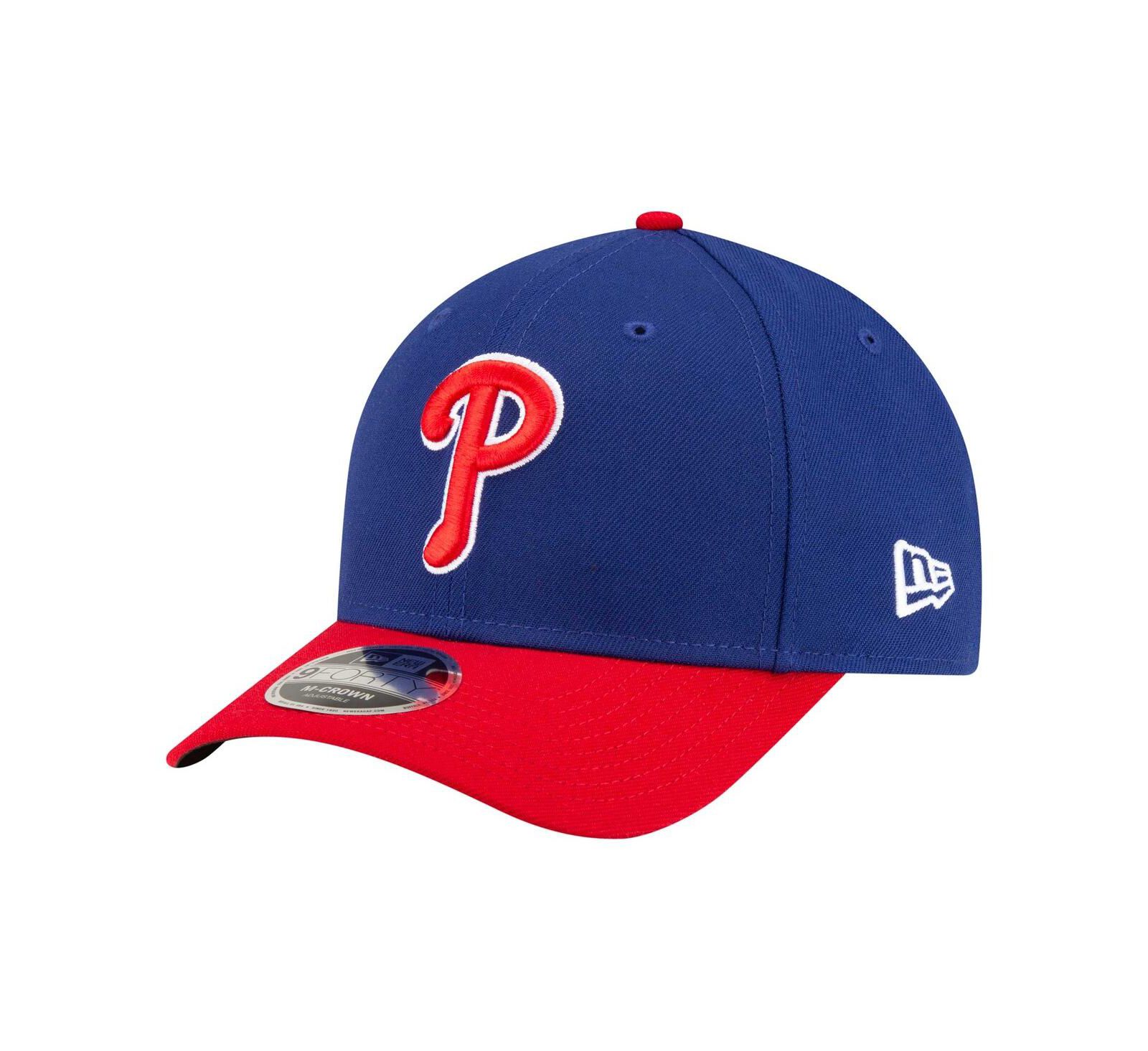 New Era Мужская регулируемая кепка 9FORTY Philadelphia Phillies Player Replica, королевский синий