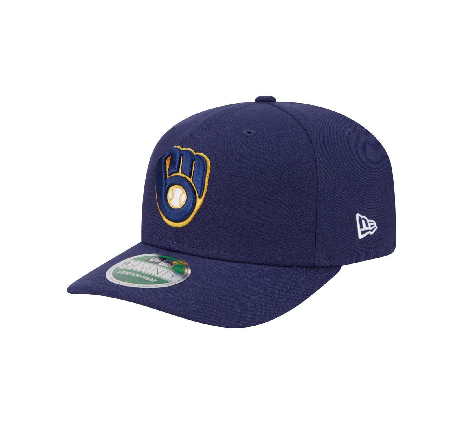 New Era Men's Navy Milwaukee Brewers Player Replica 9SEVENTY Adjustable Hat