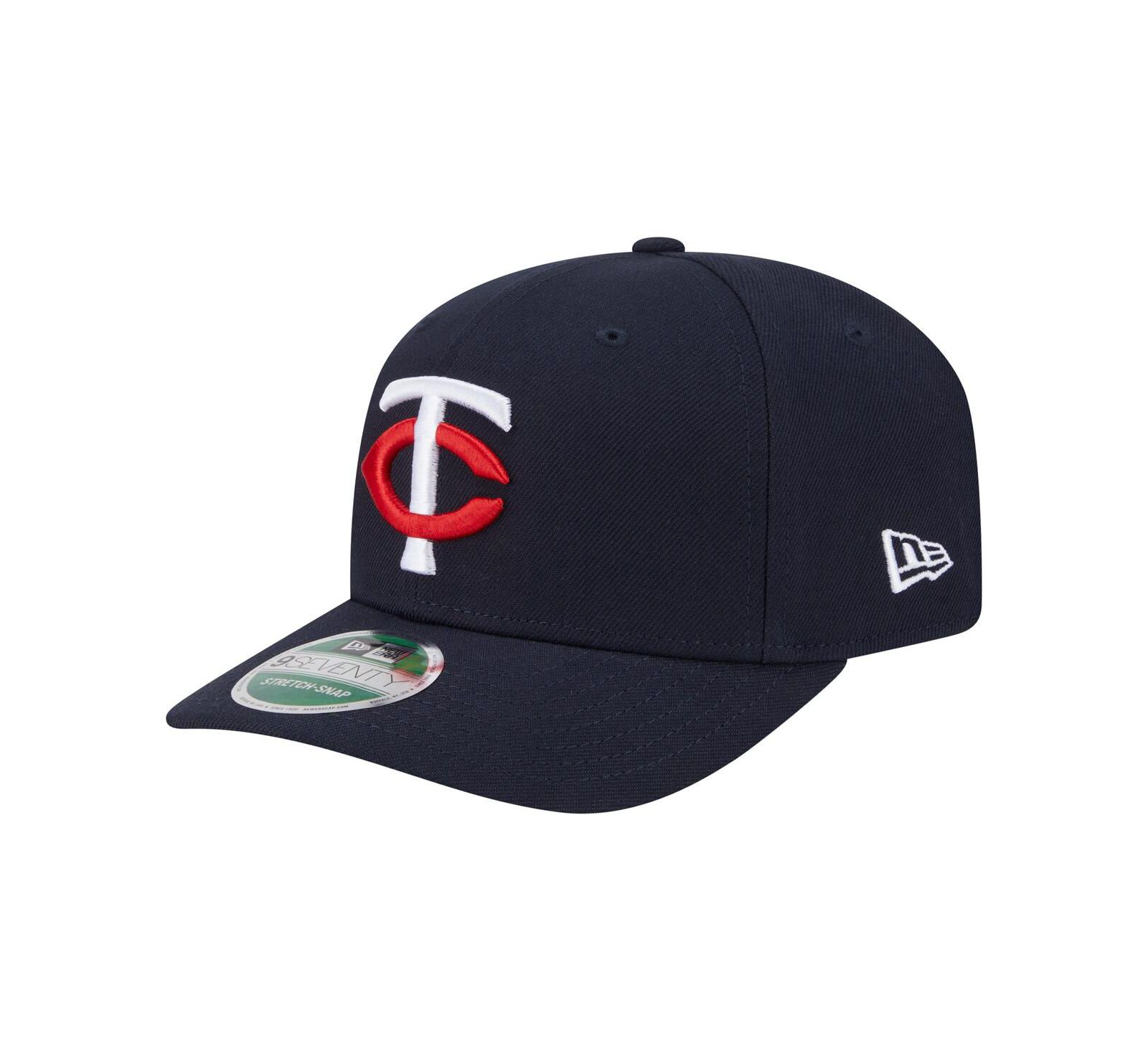 Мужская регулируемая кепка New Era Minnesota Twins Player Replica 9SEVENTY, темно-синяя