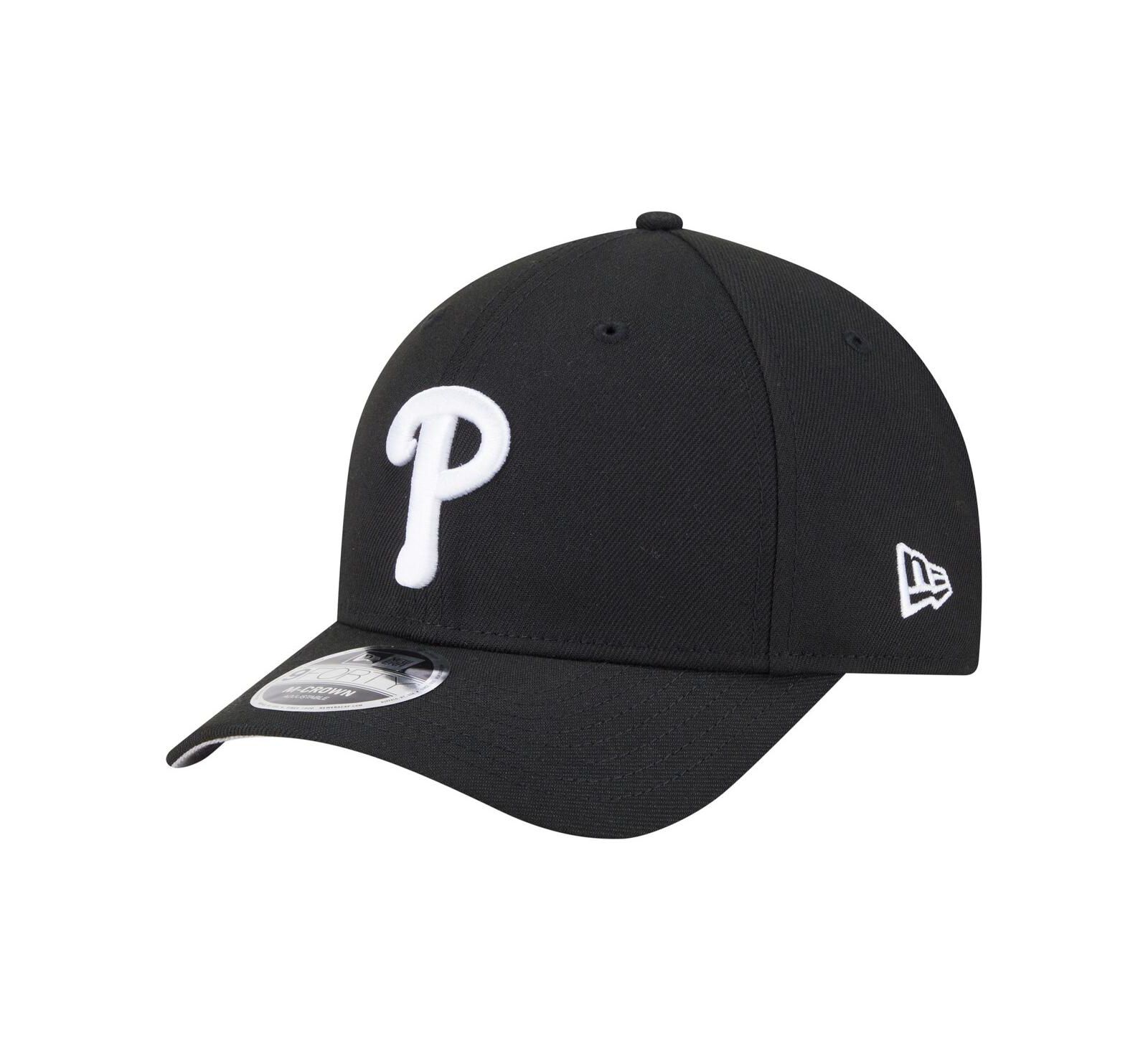 New Era Men's Black Philadelphia Phillies Player Replica 9FORTY Adjustable Hat