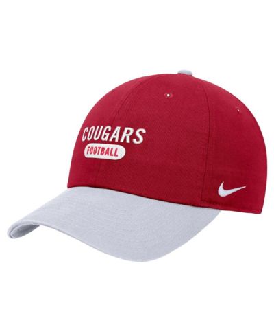 Nike Мужская регулируемая бейсболка Washington State Cougars Crimson Color Block Club