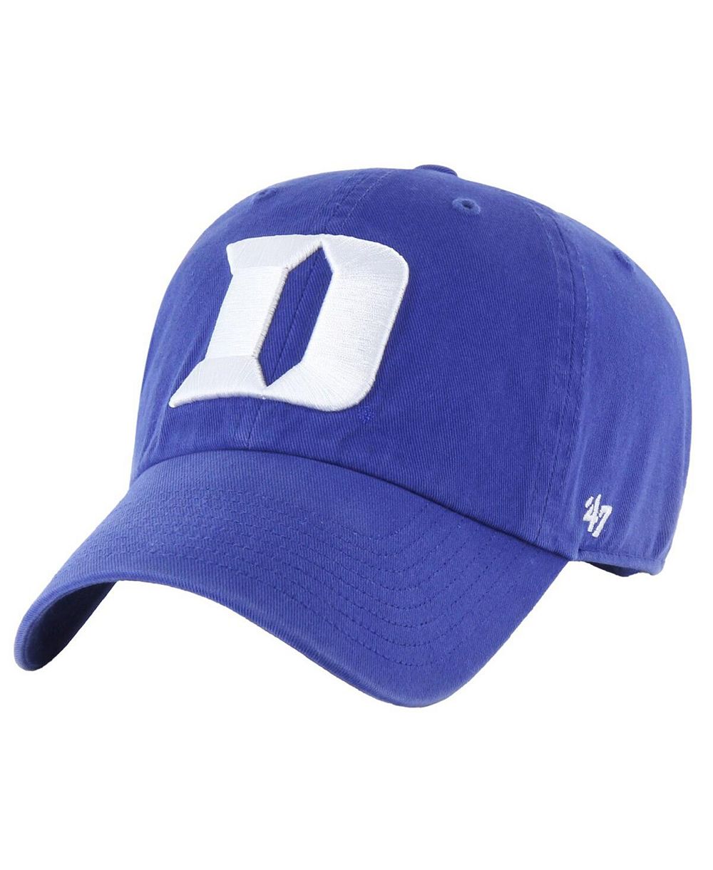 Мужская бейсболка '47 Brand Royal Duke Blue Devils Clean Up Adjustable