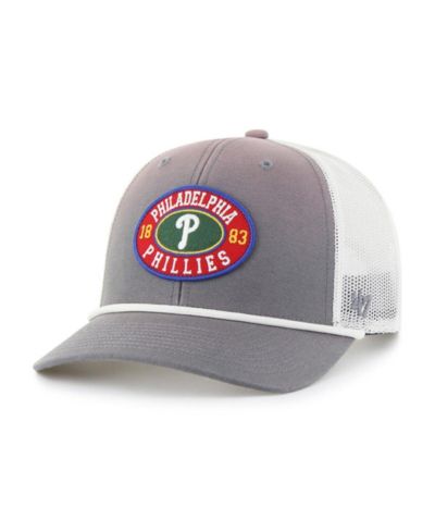 Мужская кепка '47 Brand Philadelphia Phillies Tide Sweep Rope Trucker, Gray/White