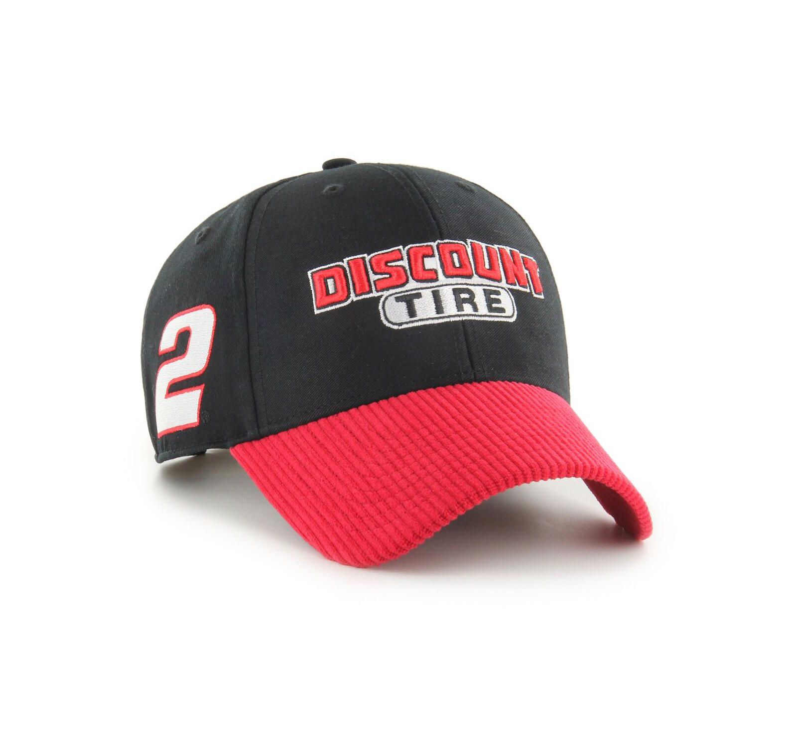 '47 Brand Мужская кепка '47 Brand Austin Cindric Discount Tire Triple Hit Corduroy Adjustable Black