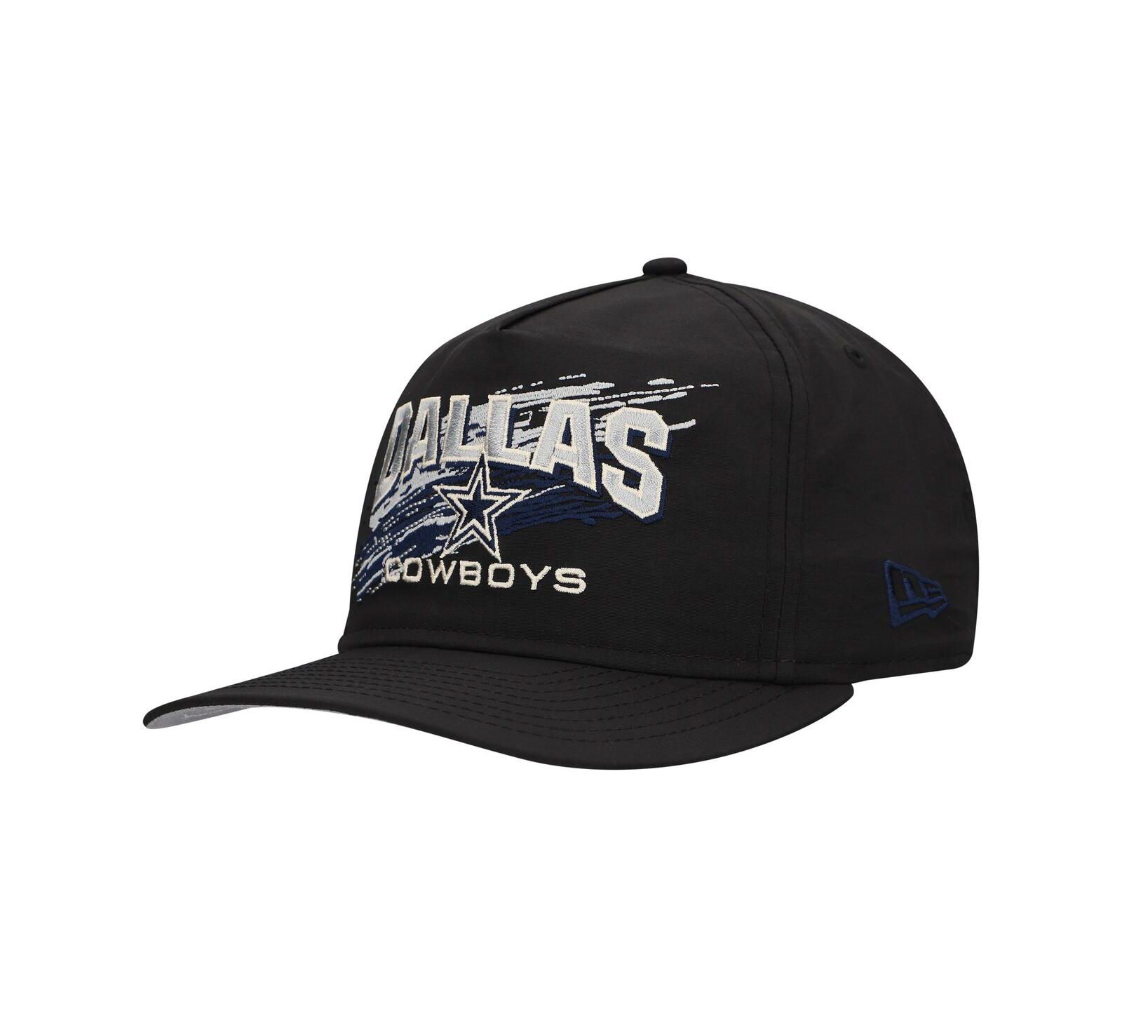 New Era Мужская черная кепка snapback Dallas Cowboys Throwback Brush Golfer
