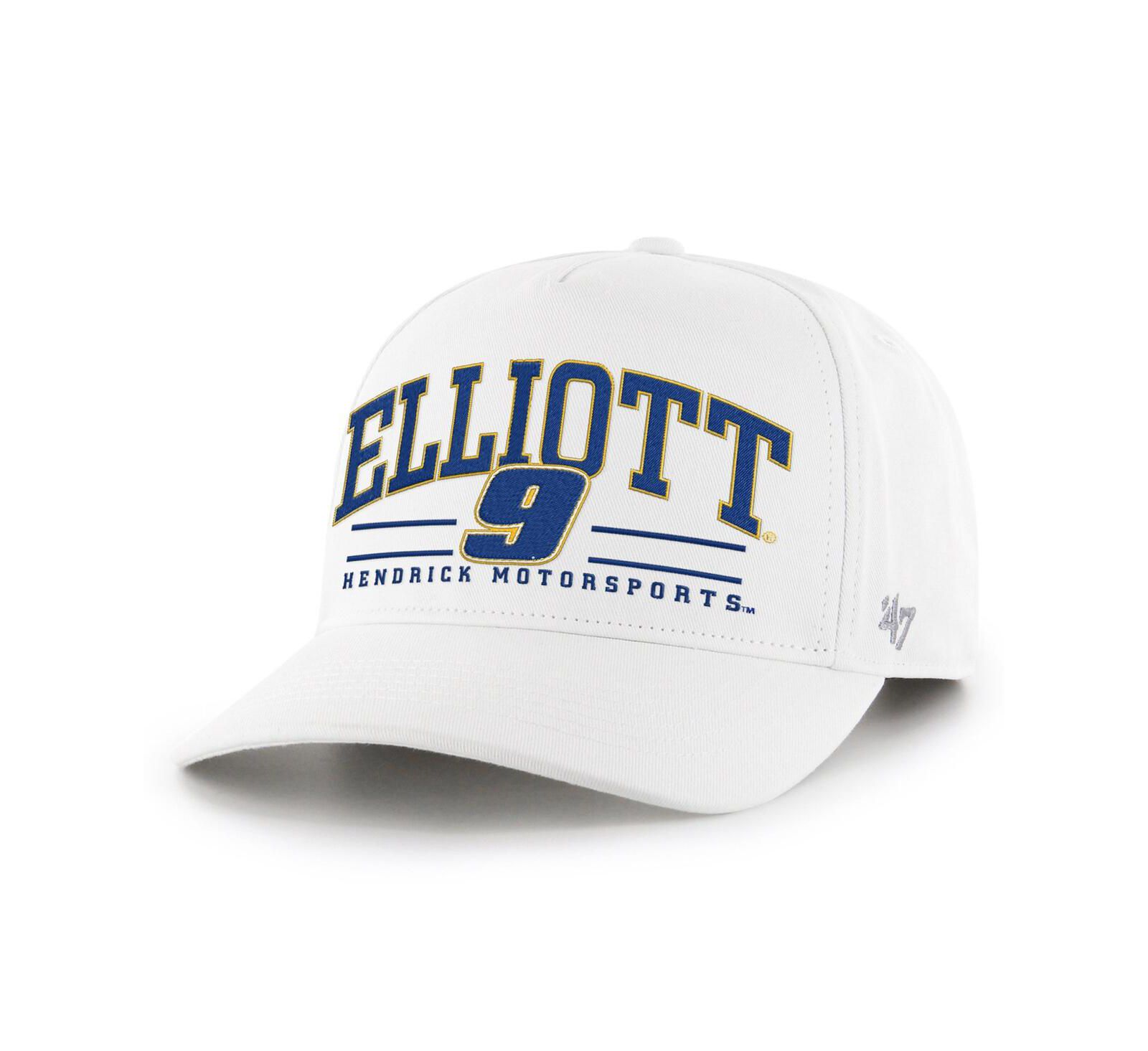Мужская бейсболка '47 Brand White Chase Elliott Roscoe Hitch регулируемая