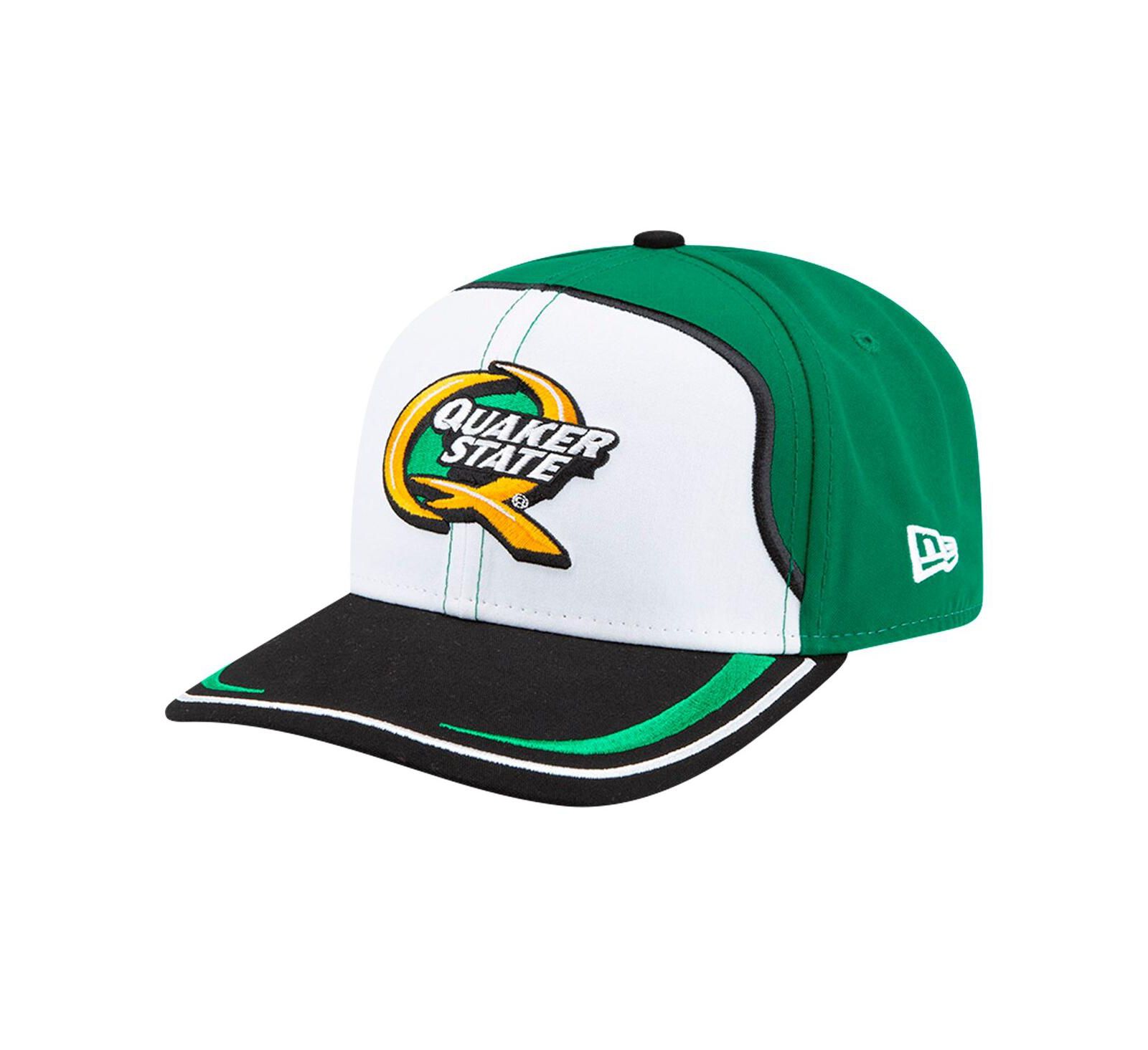 New Era Men's White/Green Mark Martin Quaker State 9SEVENTY Stretch-snap Hat