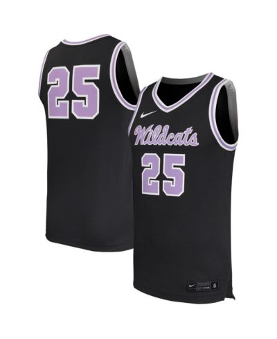 Nike Мужская реплика баскетбольной джерси 25 Black Kansas State Wildcats