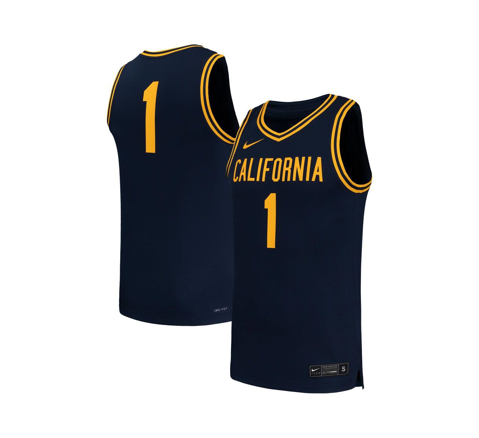 Мужская баскетбольная джерси Nike 1 Navy Cal Bears Replica