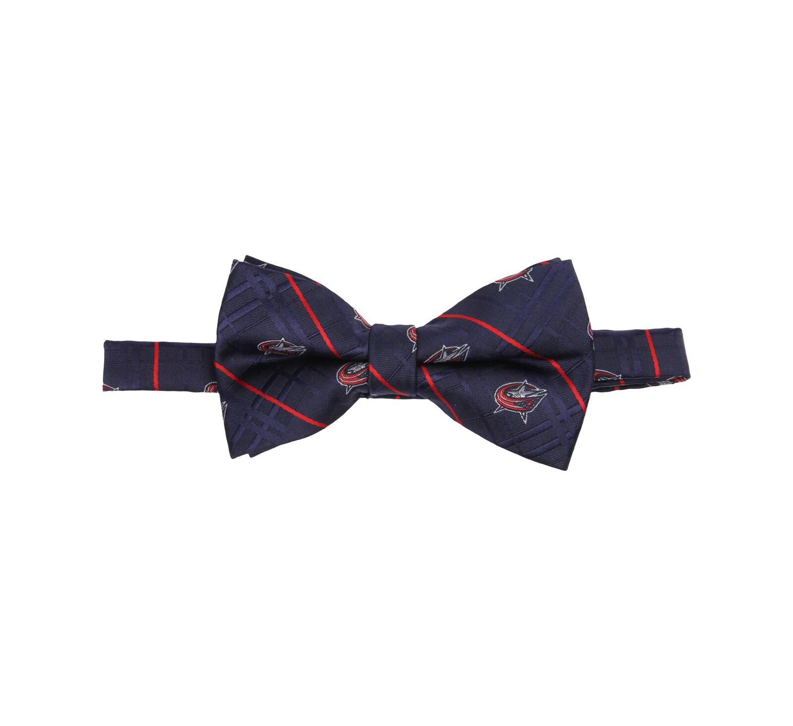 Eagles Wings Men's Navy Columbus Blue Jackets Oxford Bow Tie