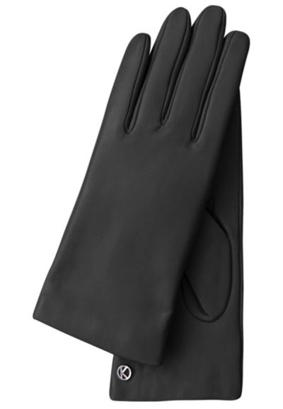 Women`s extra long Premium Lamb Leather Touchscreen Gloves Style Lola Long Cashmere Lining