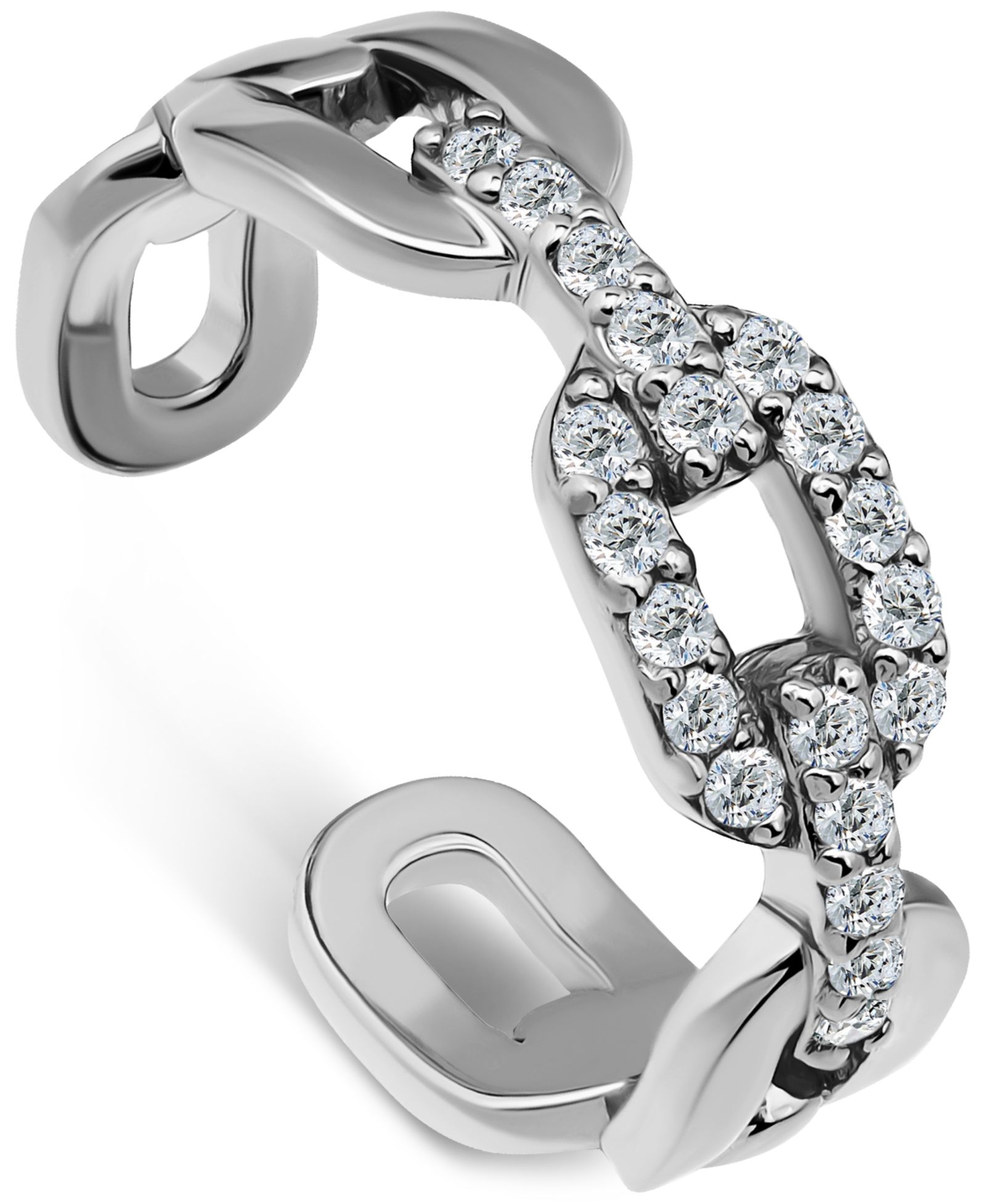 Giani Bernini Кольцо-кольцо Toe Ring Cubic Zirconia Link в Sterling Silver