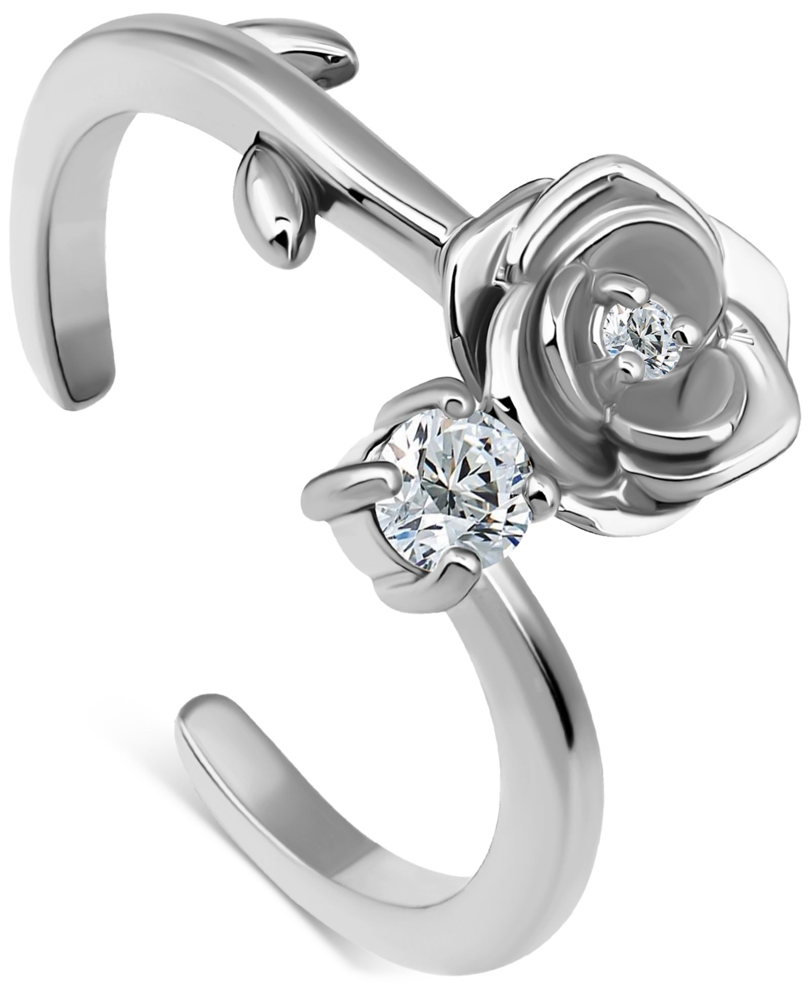 Кольцо Giani Bernini Cubic Zirconia Rose Adjustable Toe Ring 18k Gold-Plated Sterling Silver
