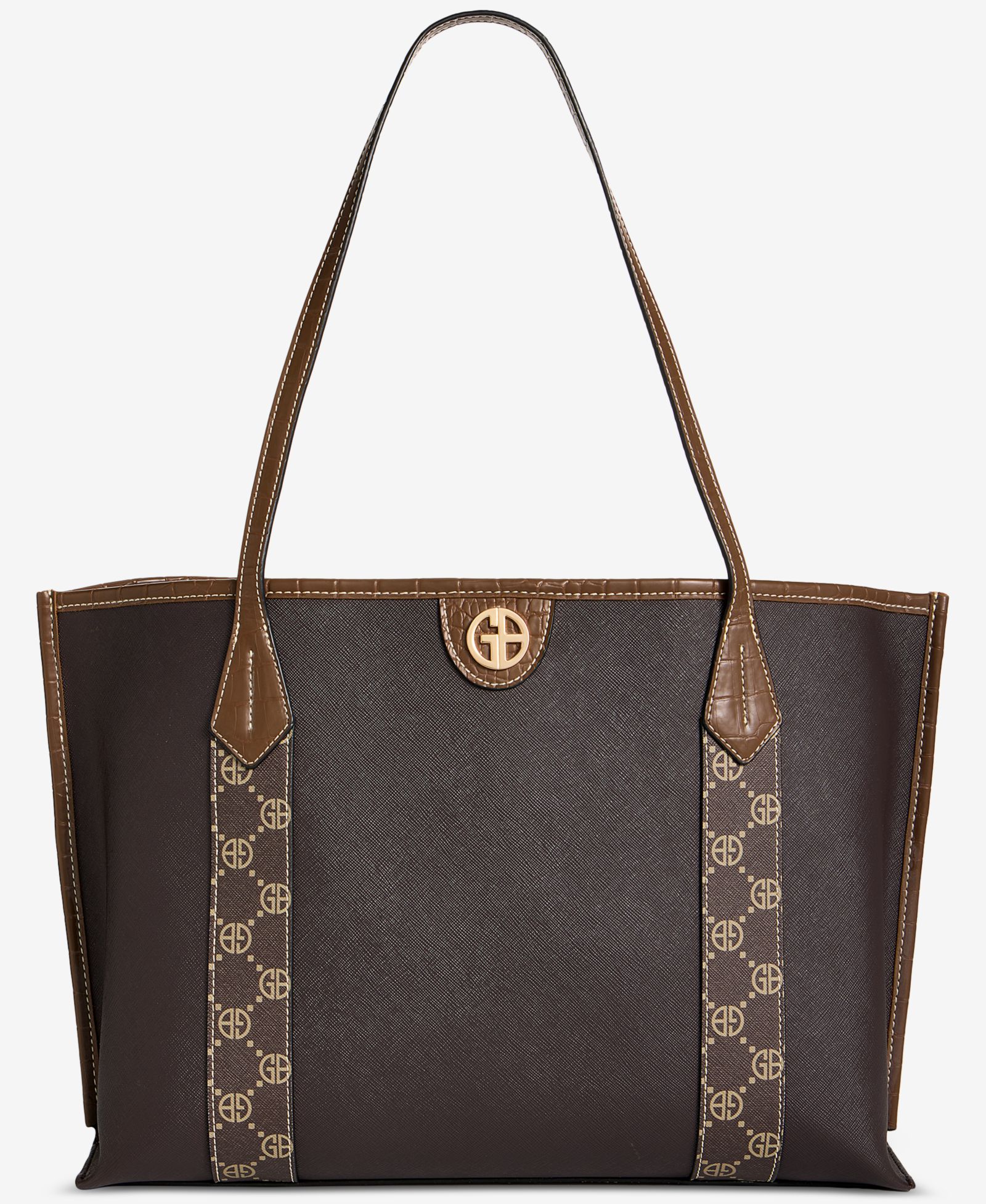 Giani Bernini Extra Large Monogram Block Tote Bag, Macy's Exclusive