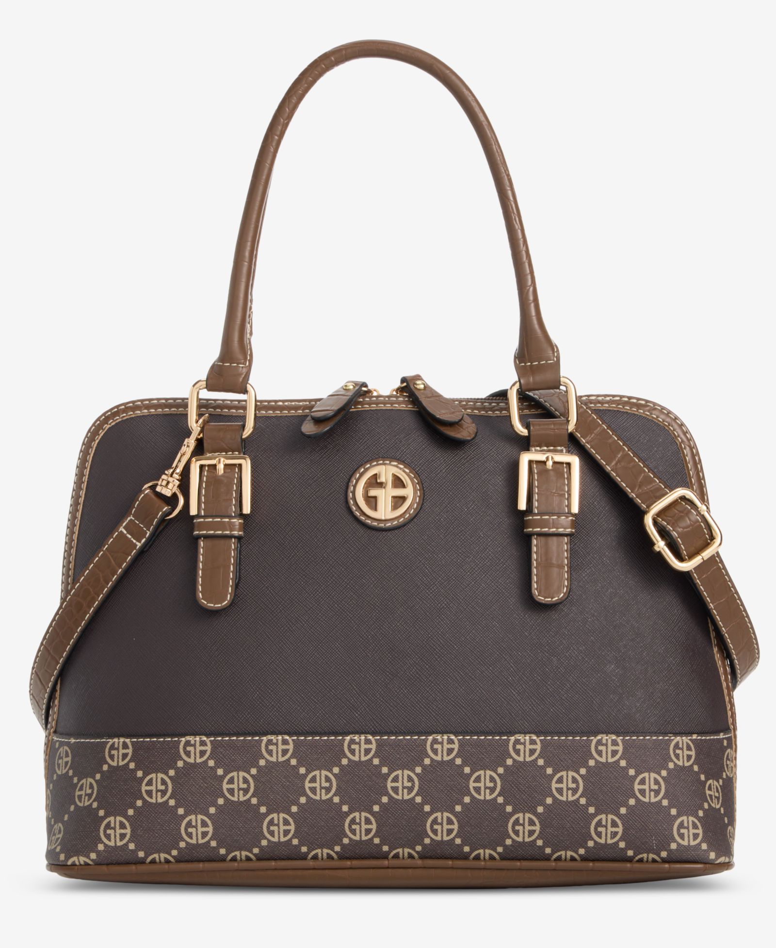 Средняя сумка через плечо Giani Bernini Monogram Domed Bag