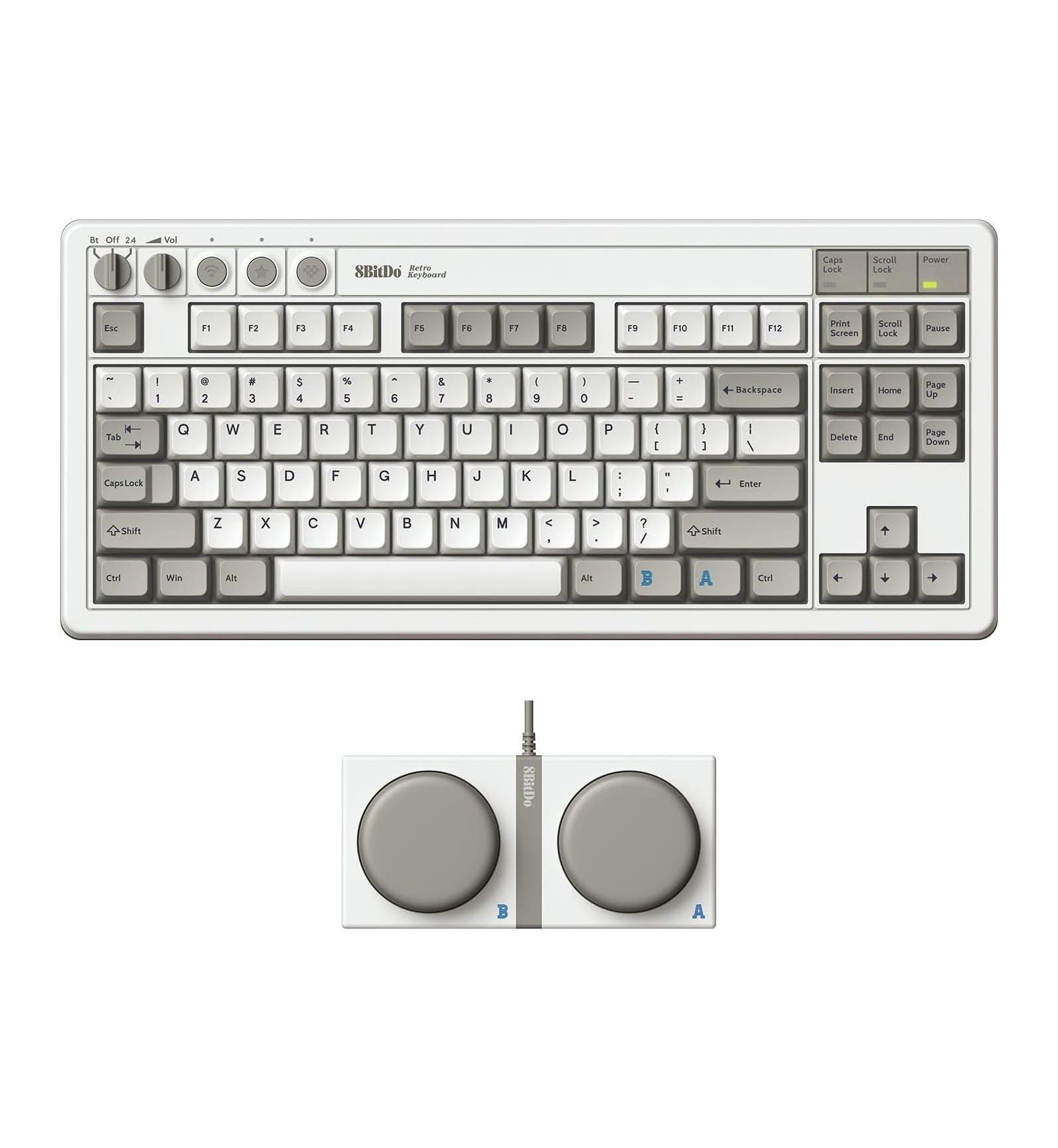 8bitdo M Edition Wireless Hot-Swappable Gaming Mechanical Keyboard for PC and Android