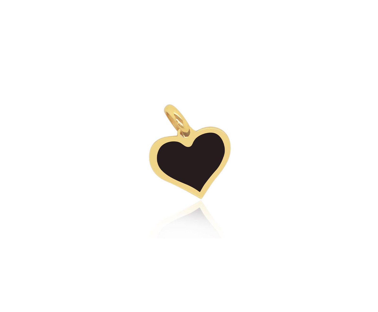 Подвеска The Lovery Onyx Heart 14 mm