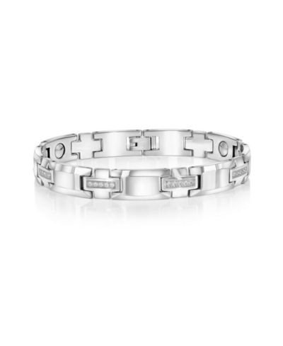 Magnetic Tungsten, CZ Bracelet